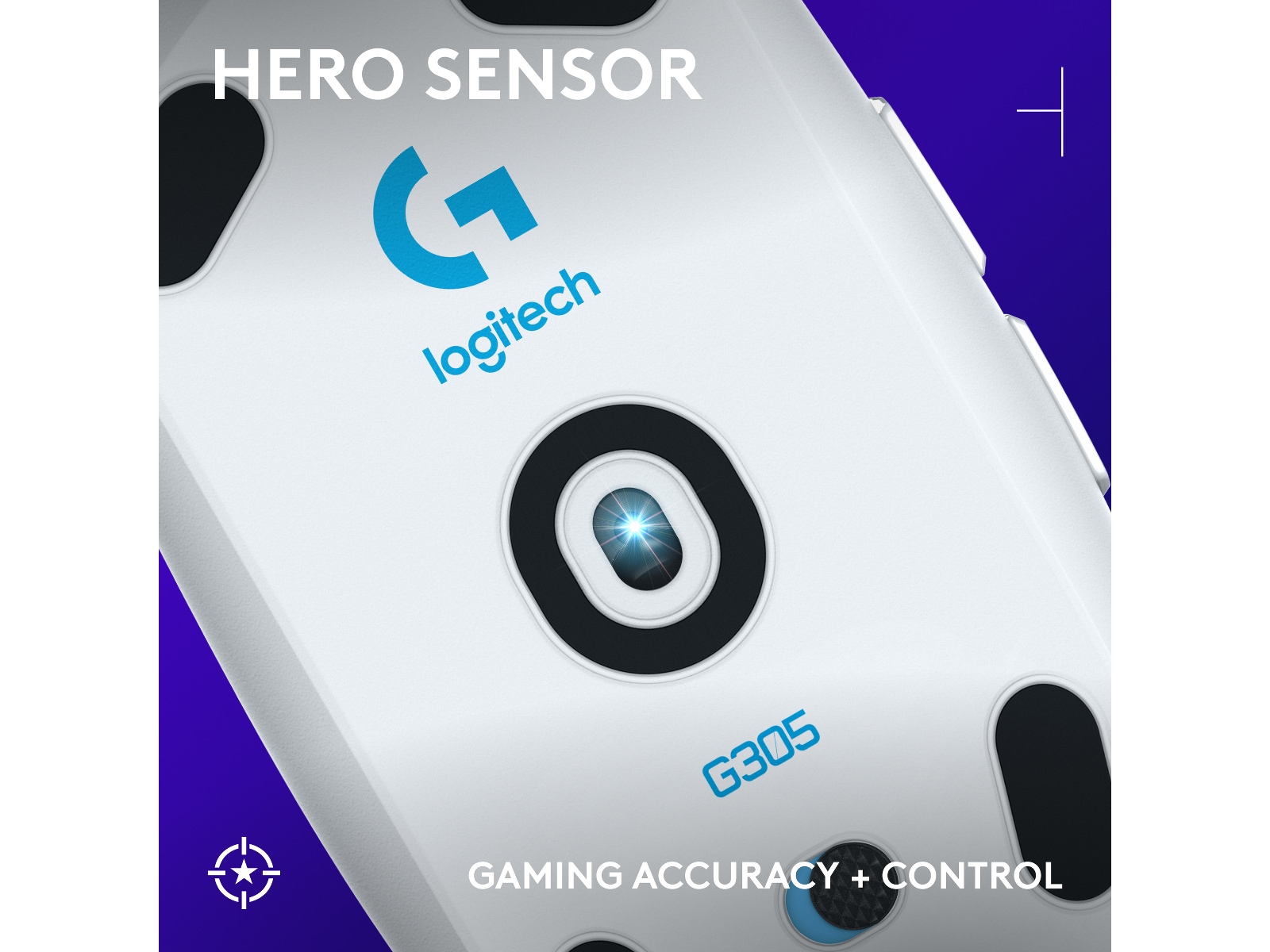 Logitech G305 Lightspeed Trådløs Gamingmus (hvid) Gamingmus