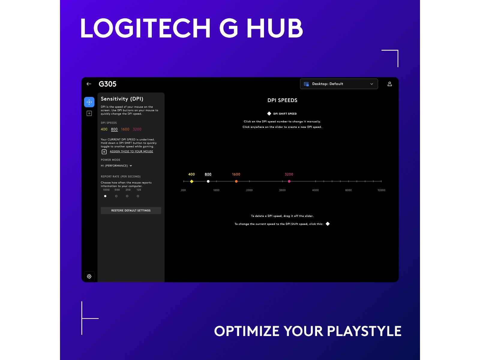 Logitech G305 Lightspeed Trådløs Gamingmus (hvid) Gamingmus
