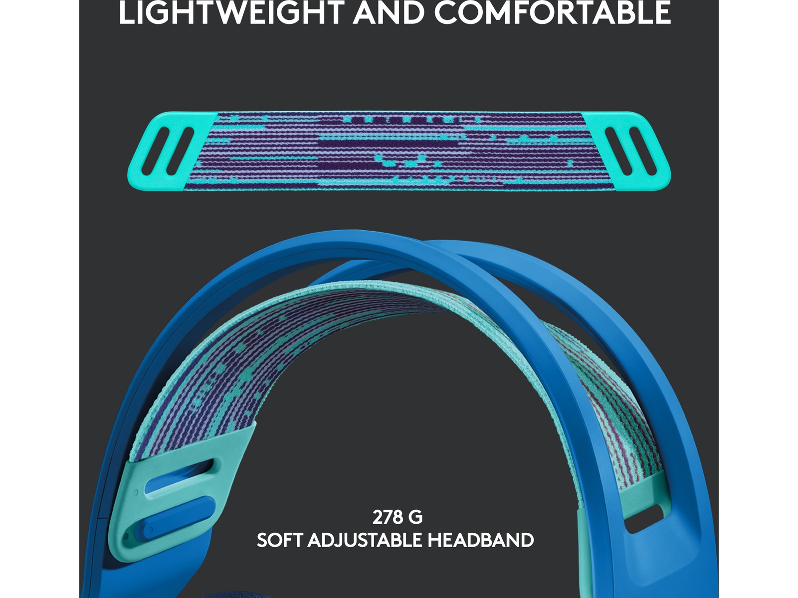 Logitech G733 LIGHTSPEED Trådløst Gaming Headset (blå) Gamingheadset