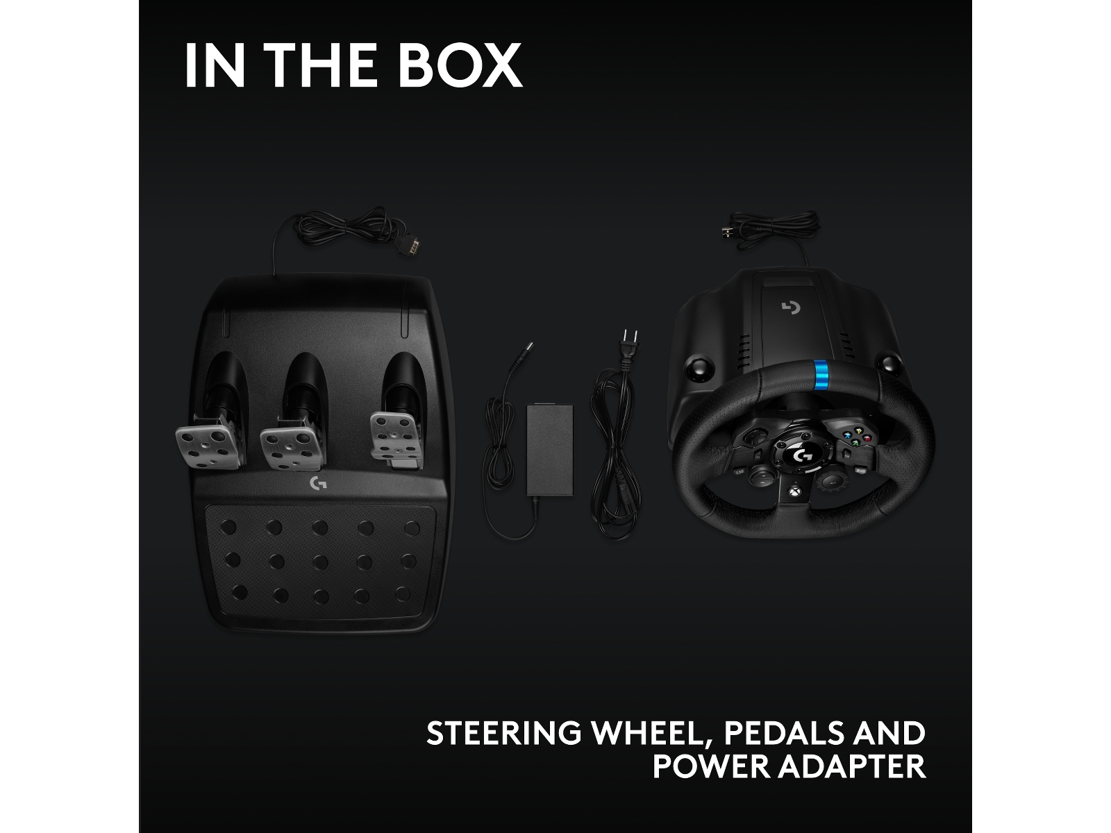 Logitech G923 Driving Force Racing XBX/XBS/XB1 Rat og pedaler