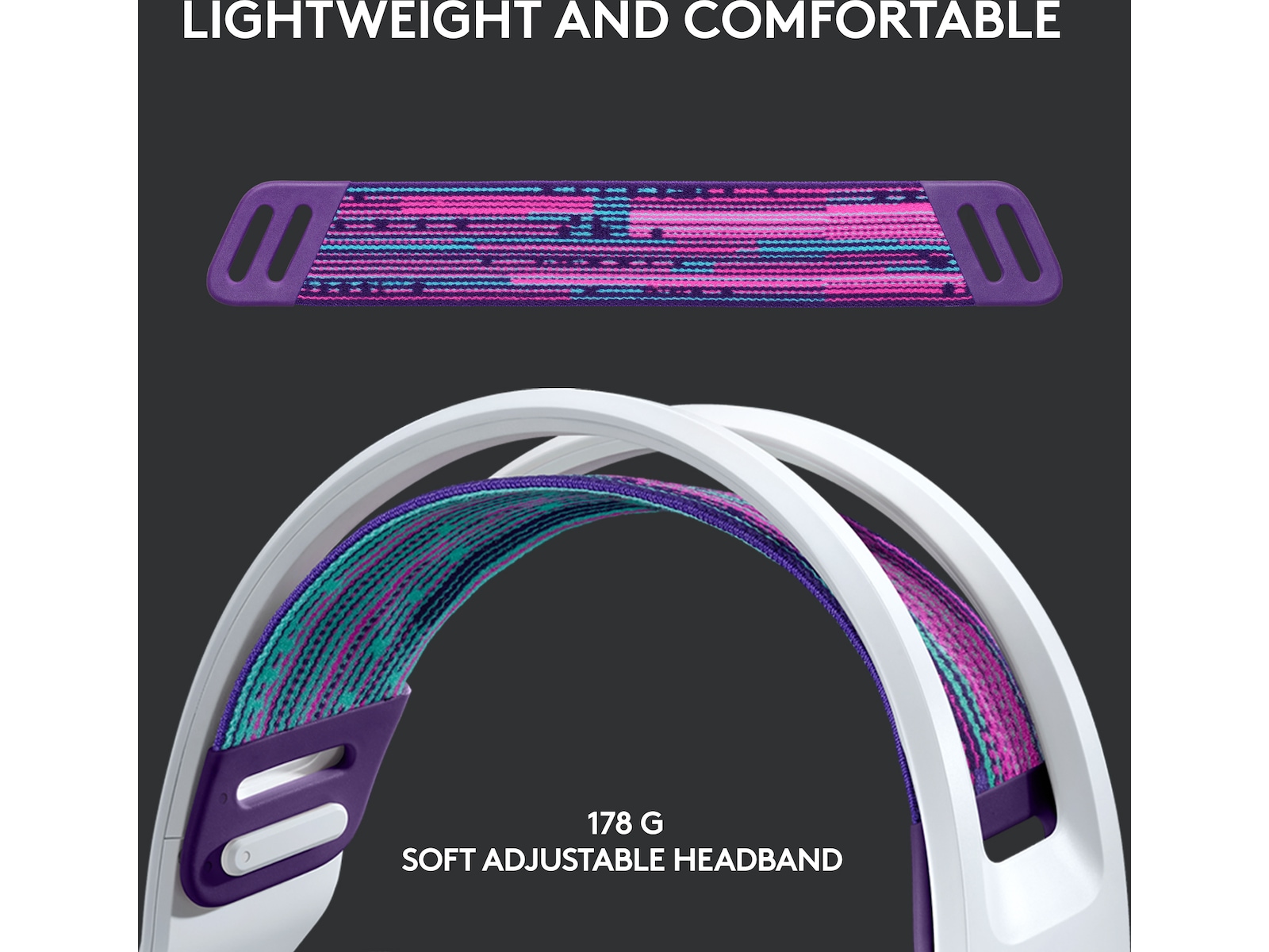 Logitech G733 LIGHTSPEED Trådløst Gaming Headset (hvid) Gamingheadset