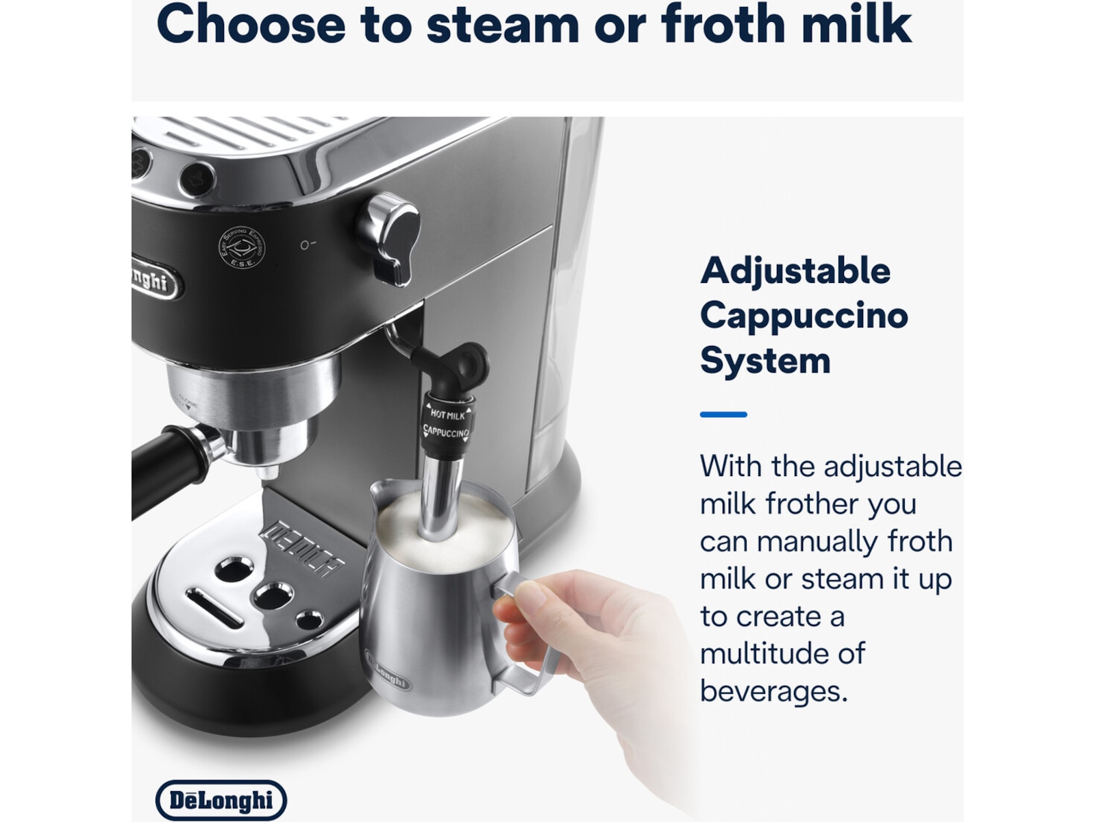 DeLonghi Dedica Style EC685.M Espressomaskine (sølv) Espressomaskiner
