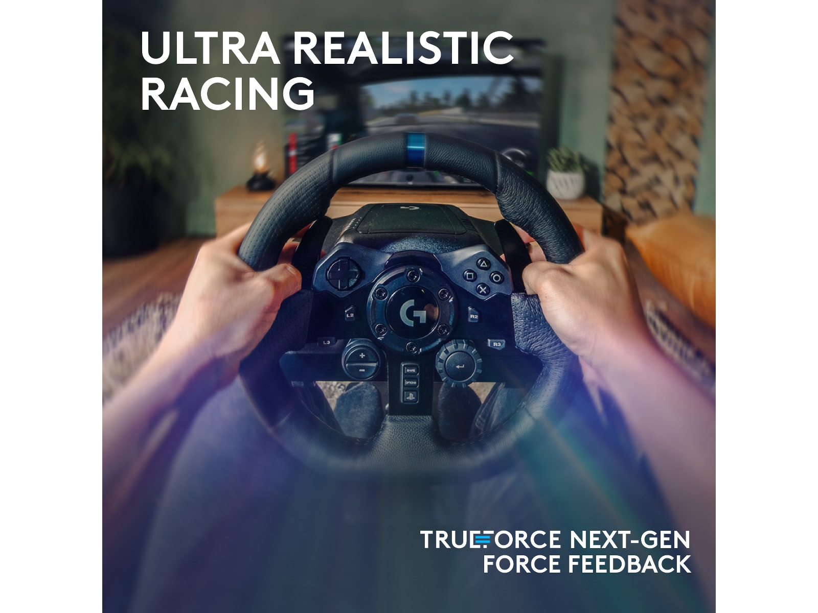 Logitech G923 og Driving Force Shifter Bundle Rat og pedaler