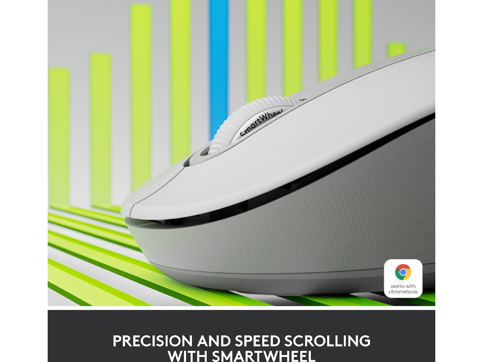 Logitech Signature M650 Medium  trådløs mus Offwhite Mus