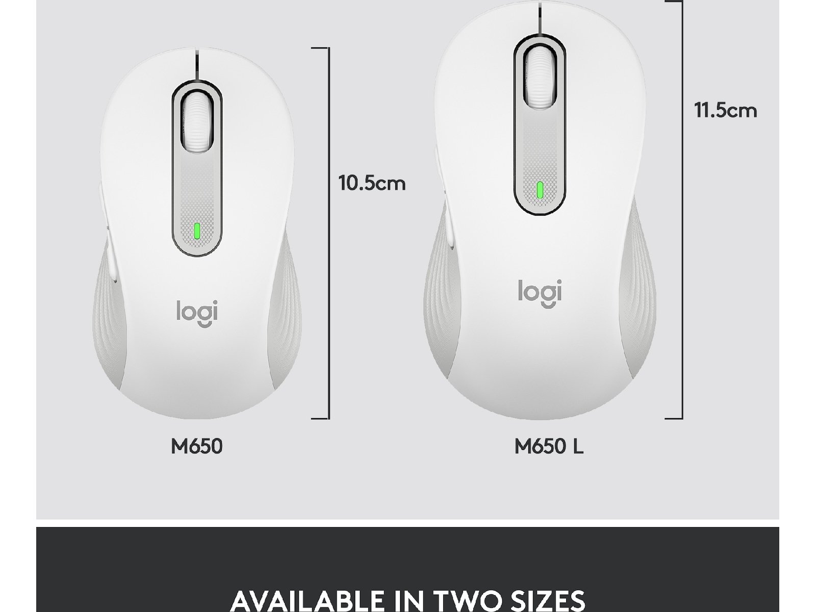 Logitech Signature M650 Medium  trådløs mus Offwhite Mus