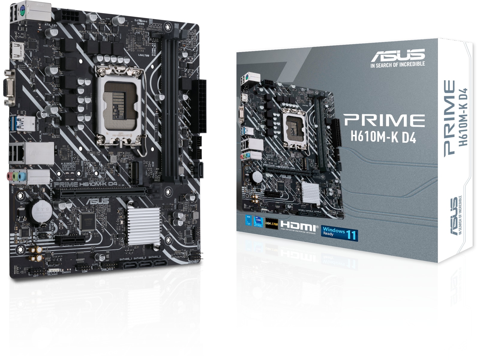 ASUS PRIME H610M-K D4 Bundkort Intel Socket