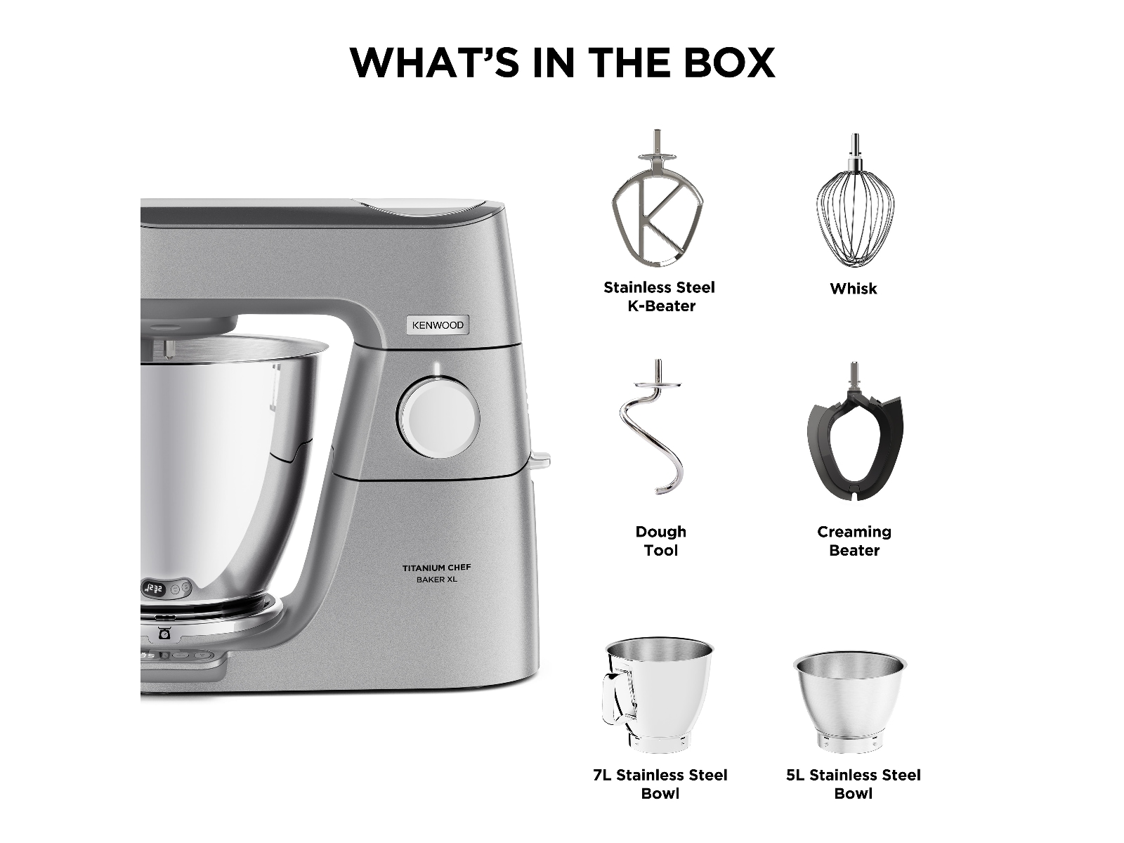 Kenwood Titanium Chef Baker XL køkkenmaskine Køkkenmaskiner