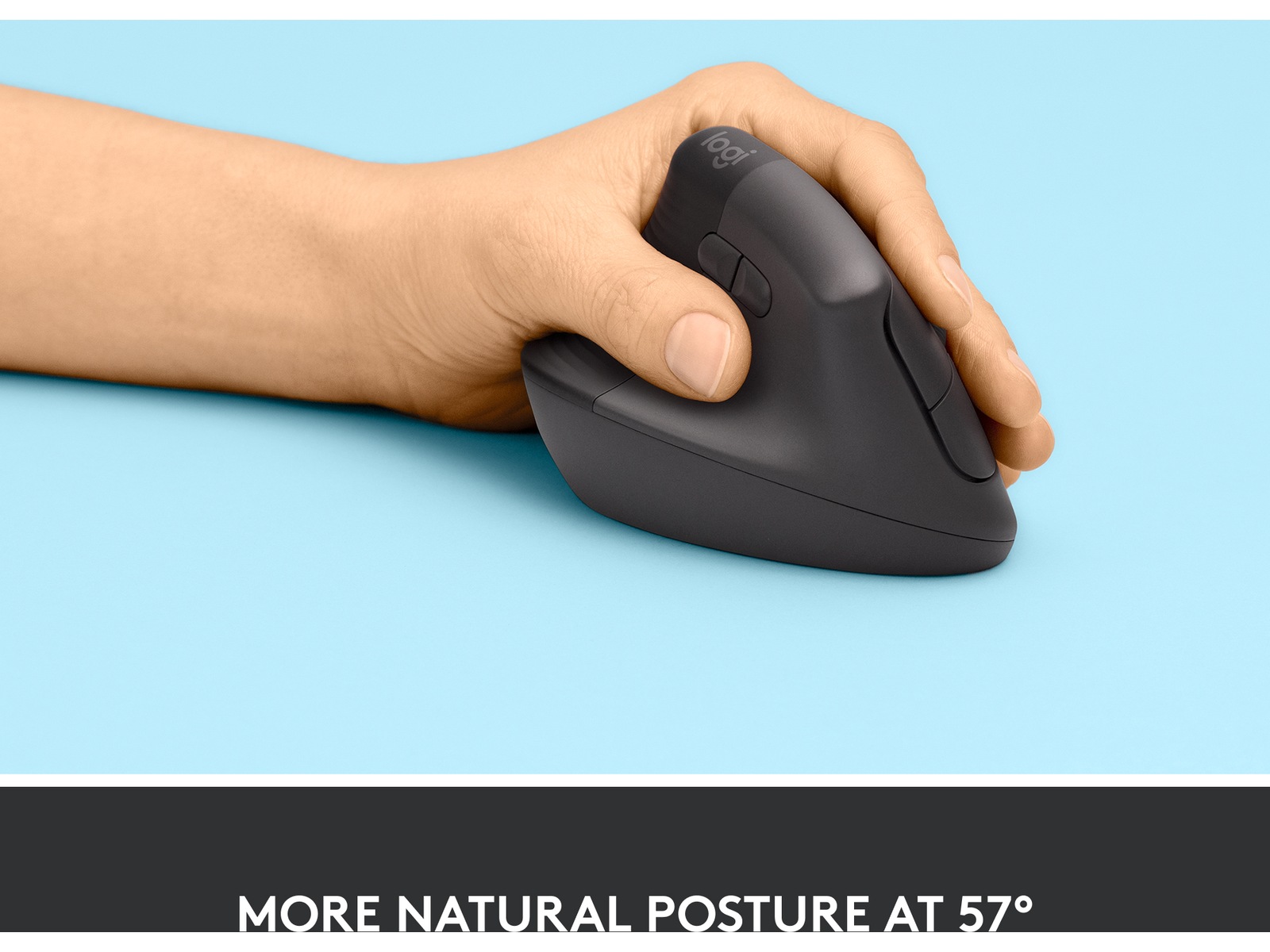 Logitech Lift Vertikal Venstre mus (graphite) Mus