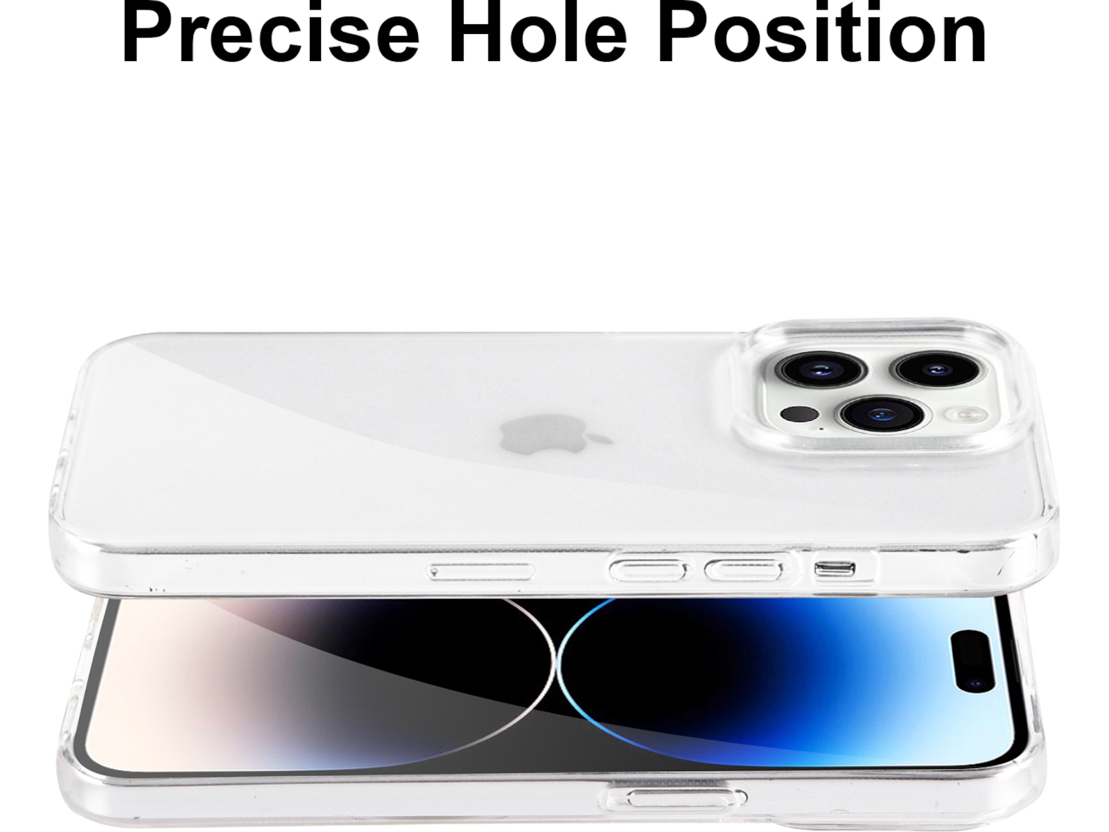 iiglo iPhone 15 Pro / 14 Pro Silikonecover (transparent) Mobilcover