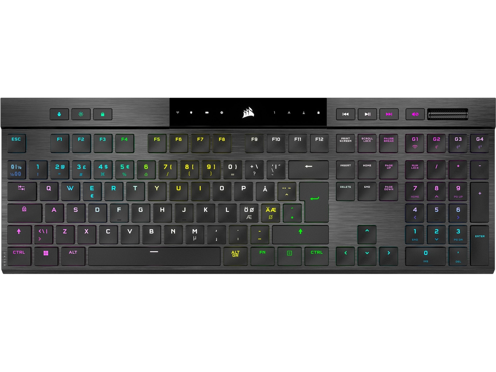 Corsair K100 Air Trådløst Gaming Tastatur RGB (sort) Gamingkeyboard