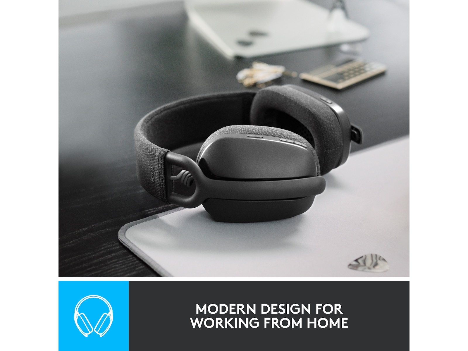 Logitech Zone Vibe 100 trådløs headset (grafitgrå) Høretelefoner
