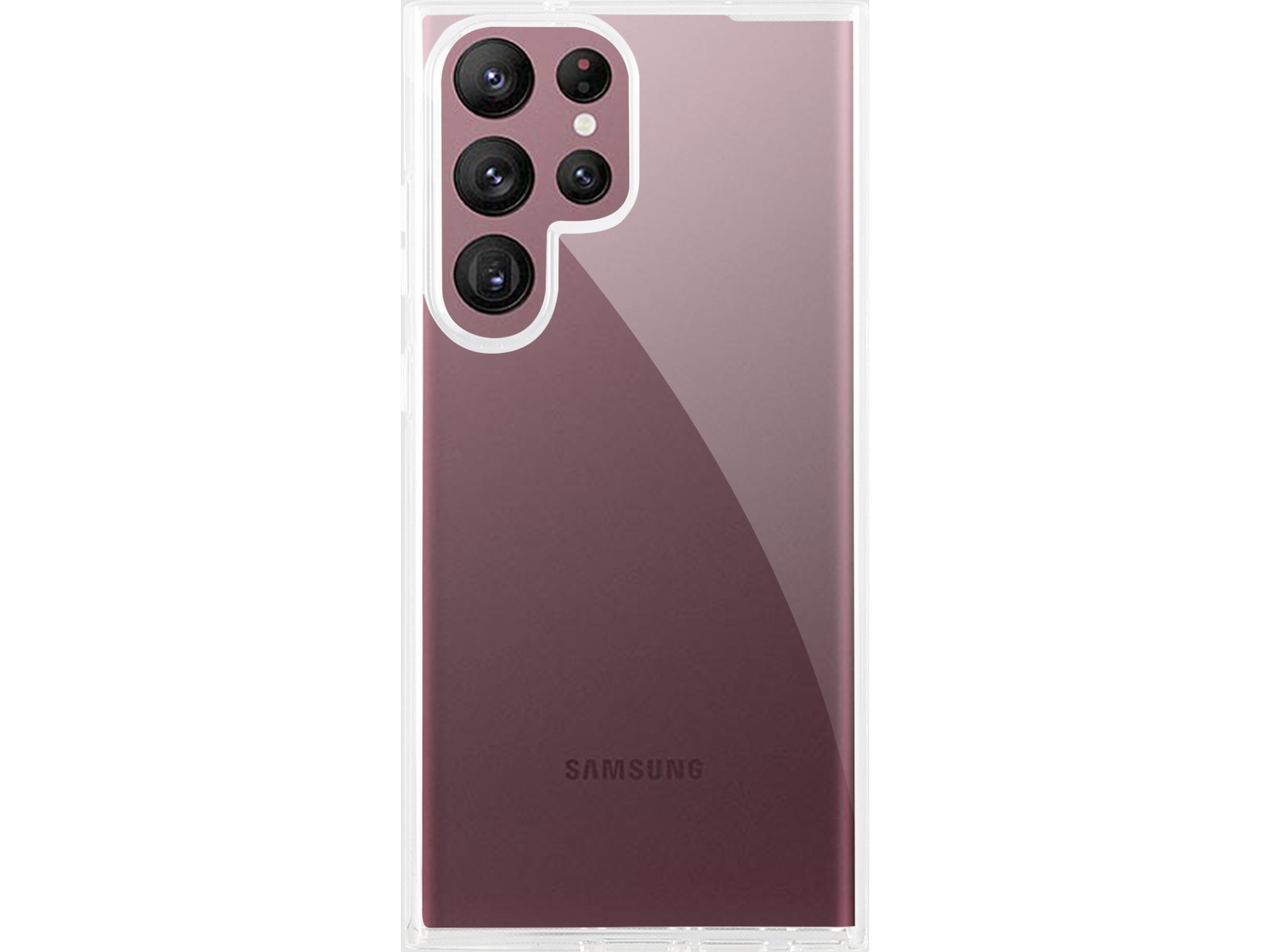 iiglo Galaxy S23 Ultra Silikonecover (gennemsigtig) Mobilcover