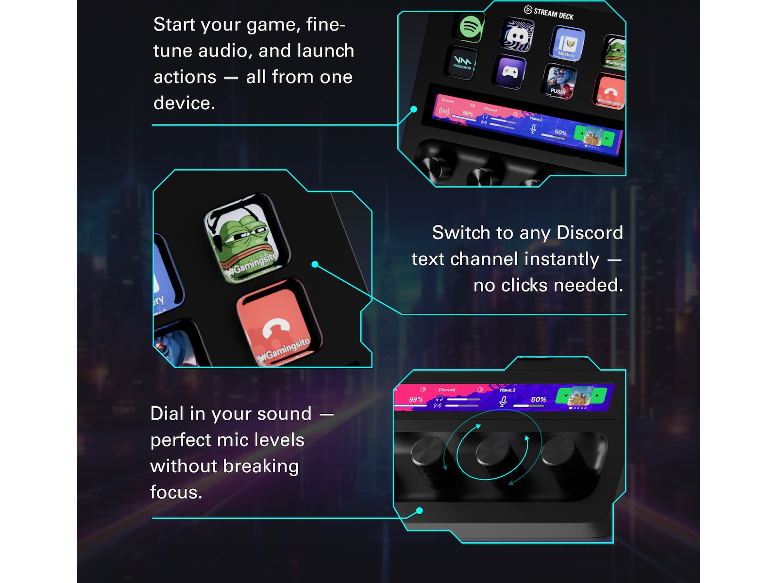 Elgato Stream Deck + Capture og streamning