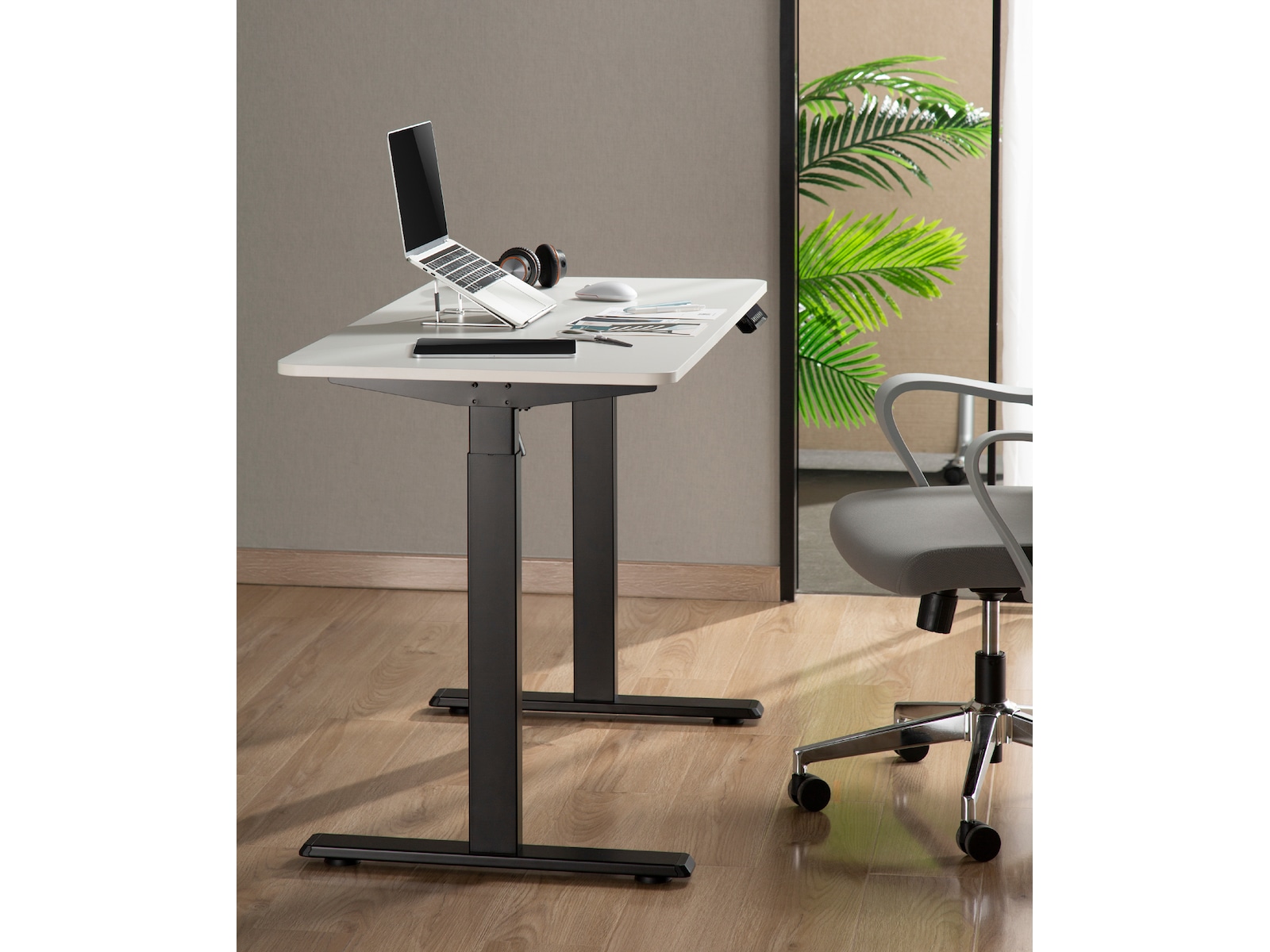 Ergonomisk hæve/sænke skrivebord 120cm (sort) Aktivitetsborde