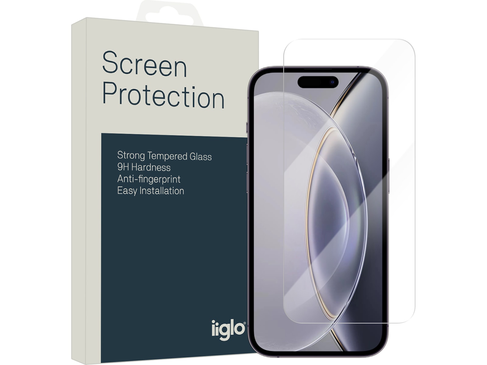 iiglo iPhone 15 Pro Max Skærmbeskytter Skærmbeskyttelse mobiltelefon