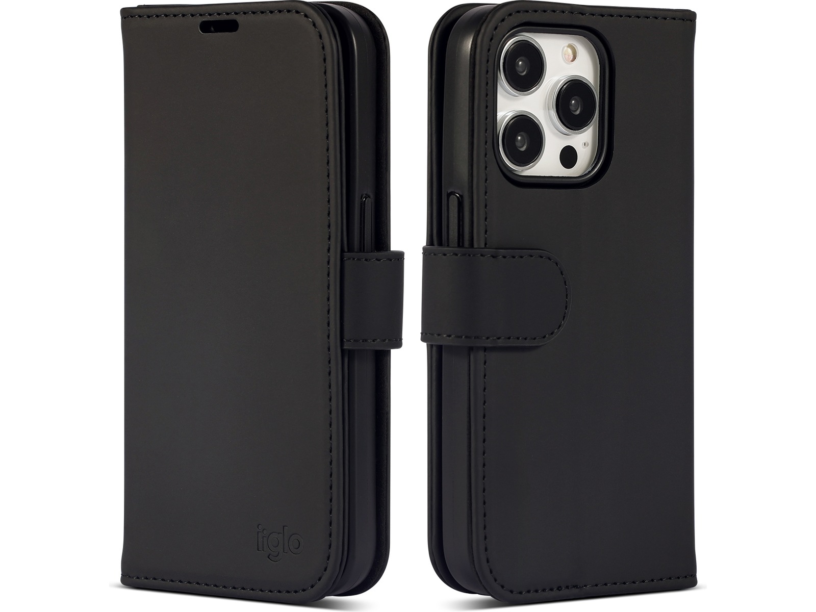 iiglo iPhone 15 Pro Wallet cover (sort) Mobilcover