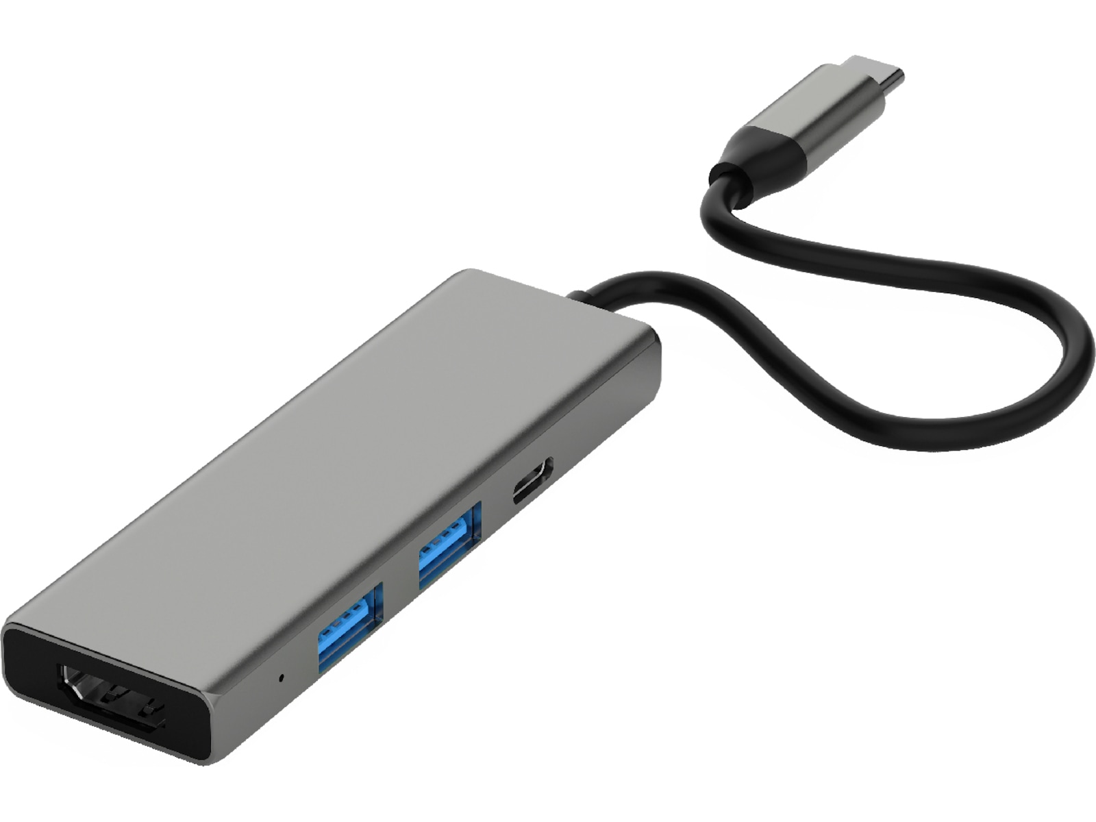 Andersson USB-C Hub (grå) Dockingstation og USB-hub