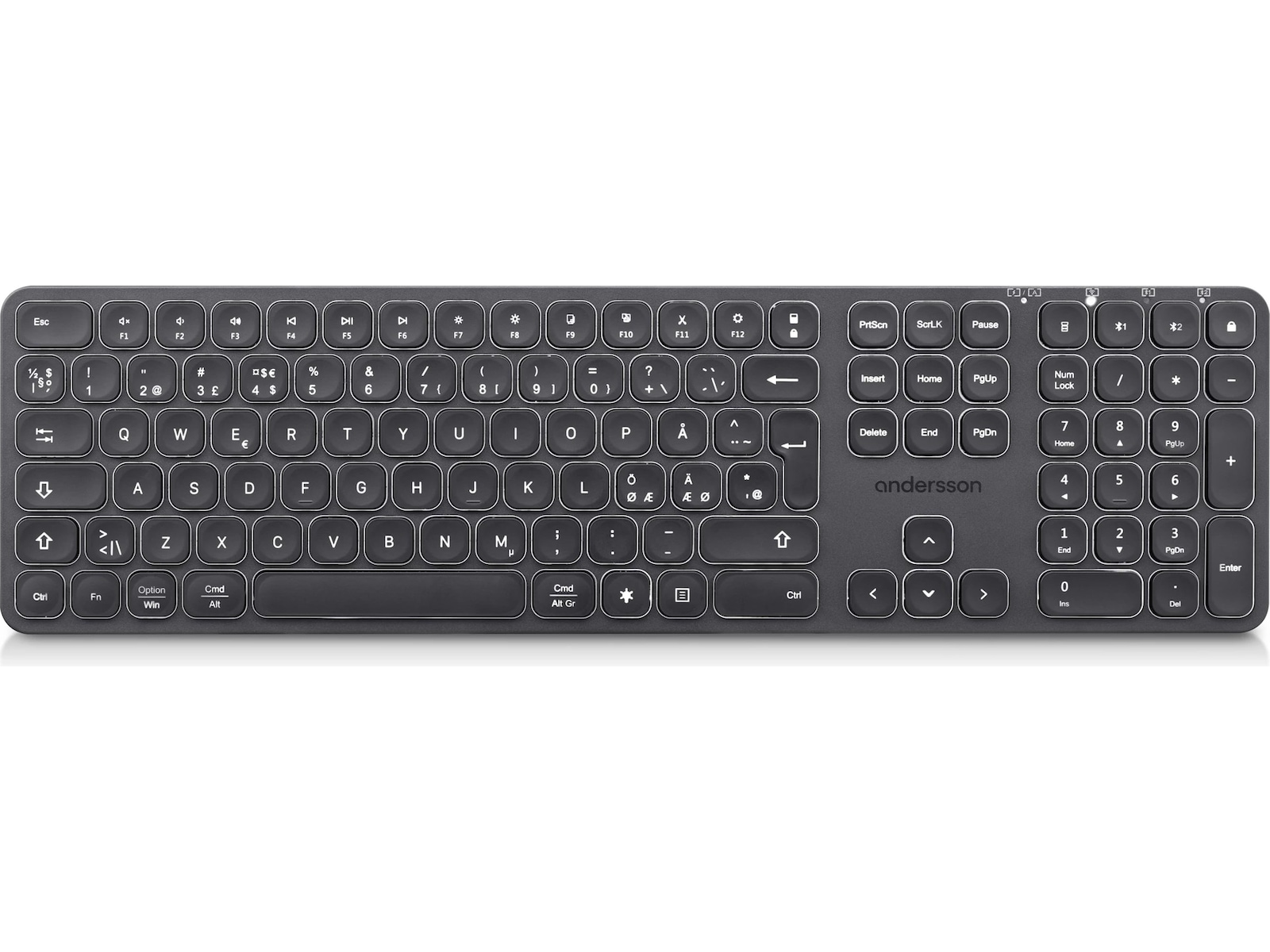 Andersson WSK-3000 trådløst tastatur (sort) Keyboards