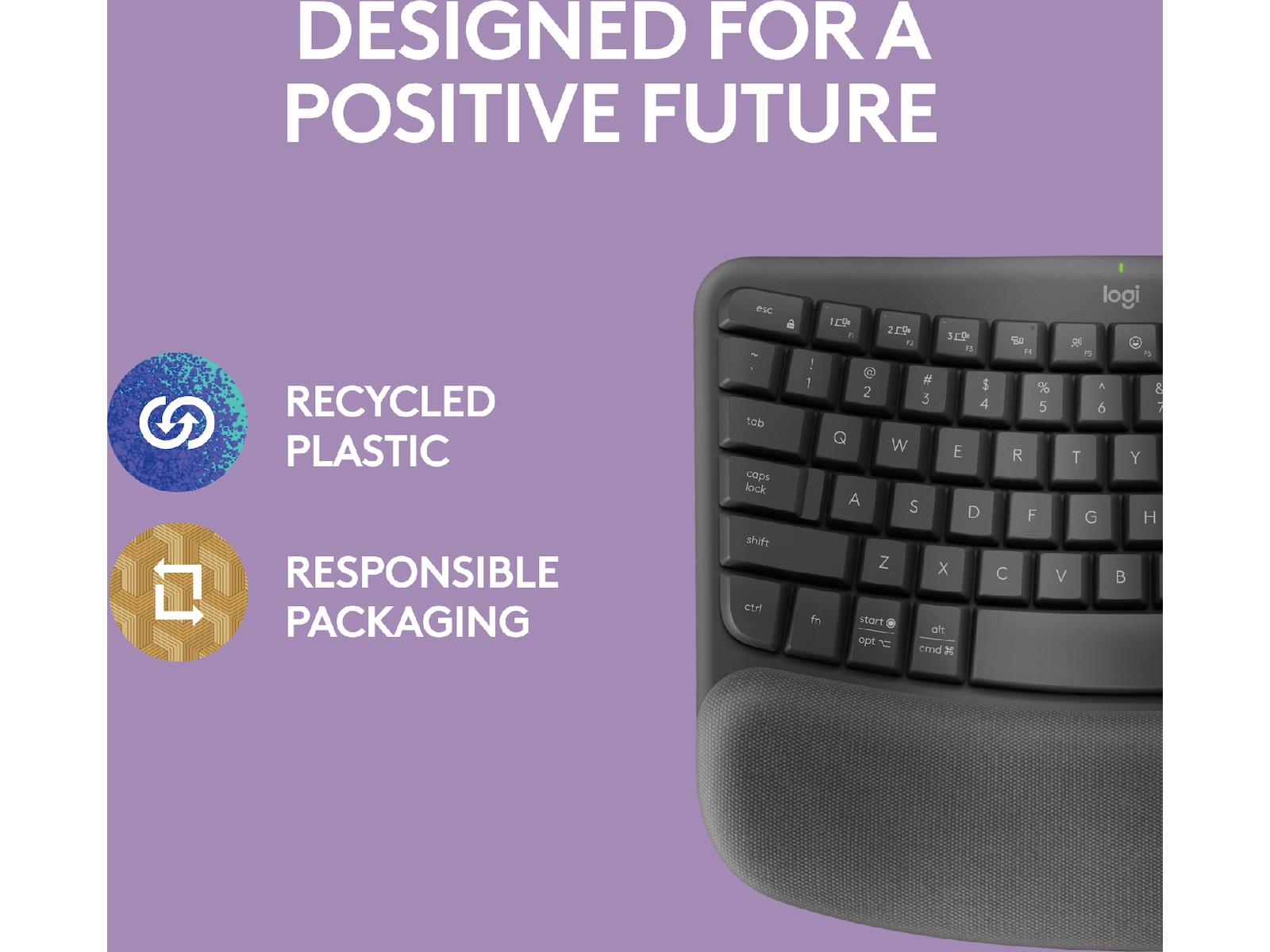 Logitech Wave Keys trådløst tastatur (grafit) Keyboards