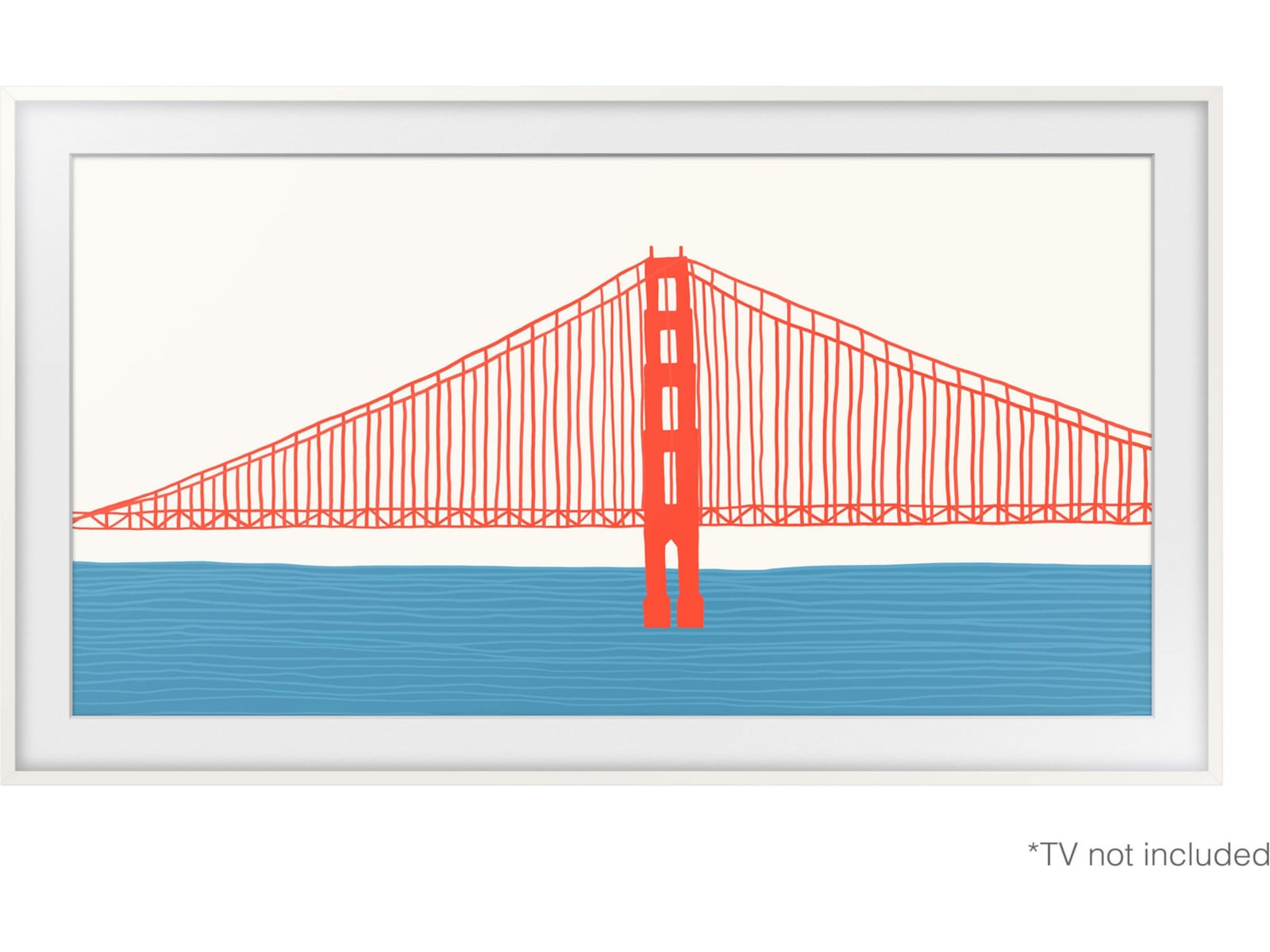 Samsung 55" ramme til The Frame (2021-2025, hvid) TV-rammer & tilbehør