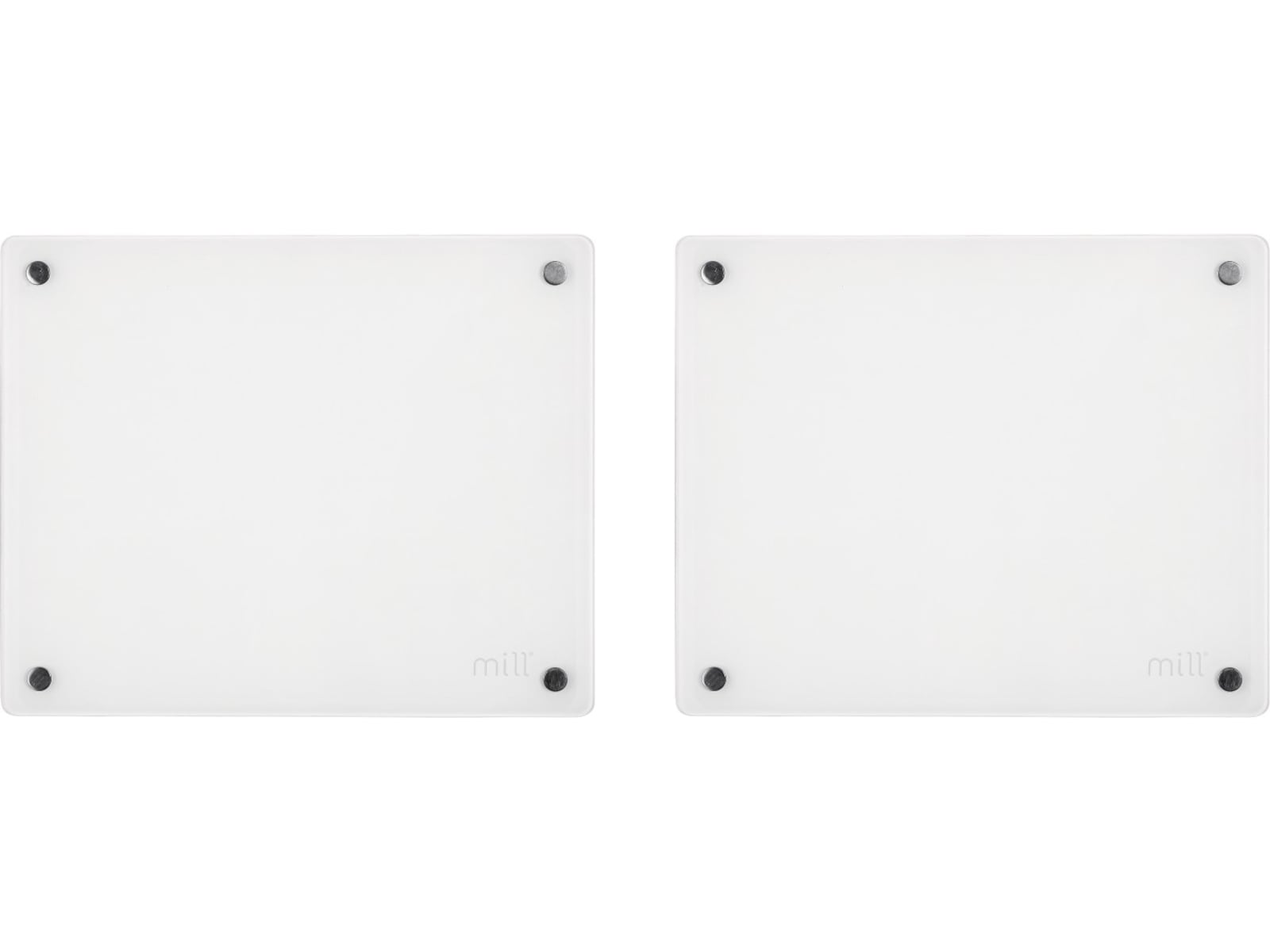 Mill Glass MB250 Panelovn 250W (hvid) 2-pack Varmepaneler