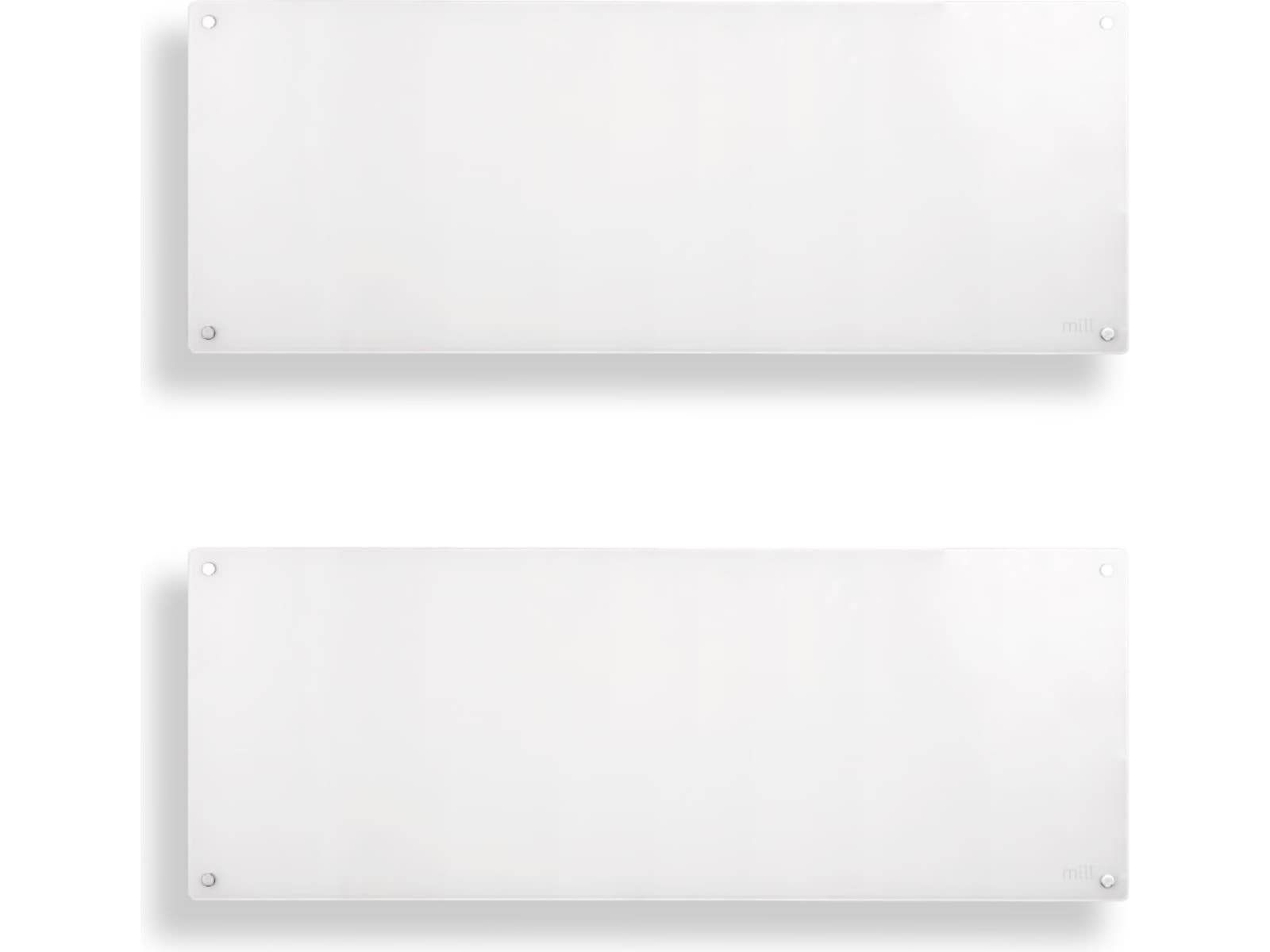 Mill Glas panelovn 1300W (hvid) 2-pack Varmepaneler