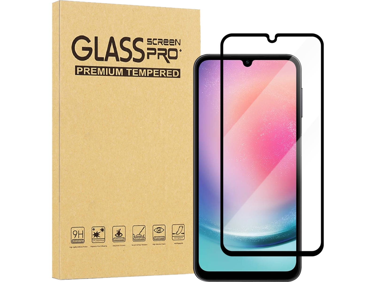 iiglo Samsung Galaxy A25 Skærmbeskytter Skærmbeskyttelse mobiltelefon