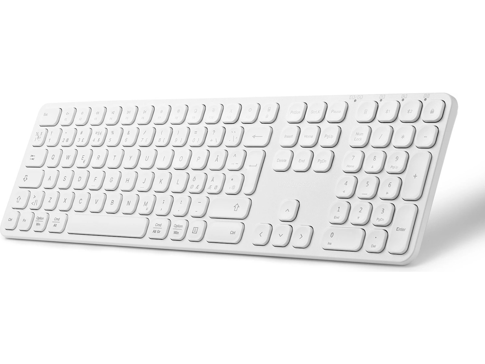 Andersson WSK-M3000 Tastatur og mus (hvid) Mus & keyboards -kombinasjonspakker