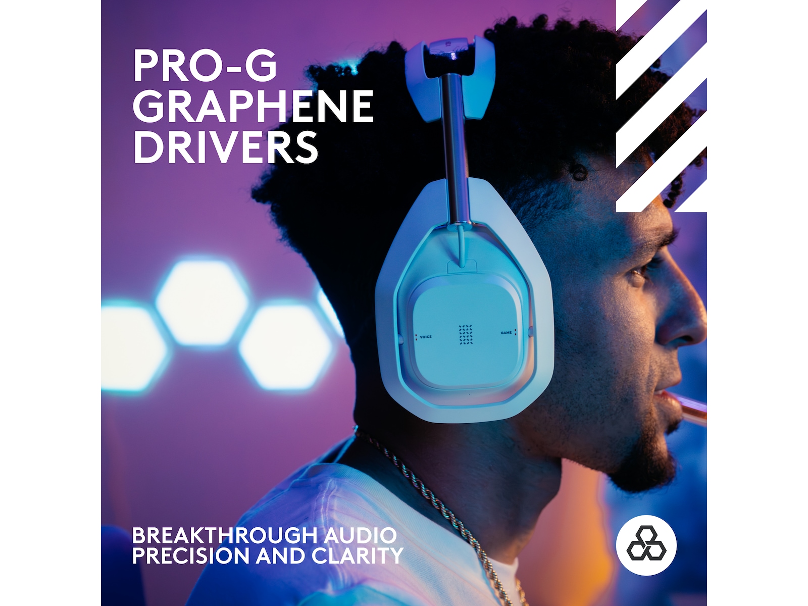 Astro A50 X LIGHTSPEED Trådløst Gaming headset + basestation (hvid) Gamingheadset
