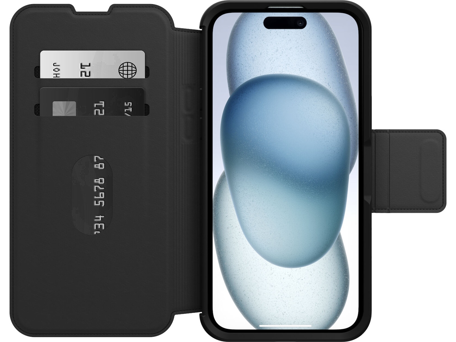 OtterBox iPhone 15 Plus Strada Wallet cover - ProPack (sort) Mobilcover