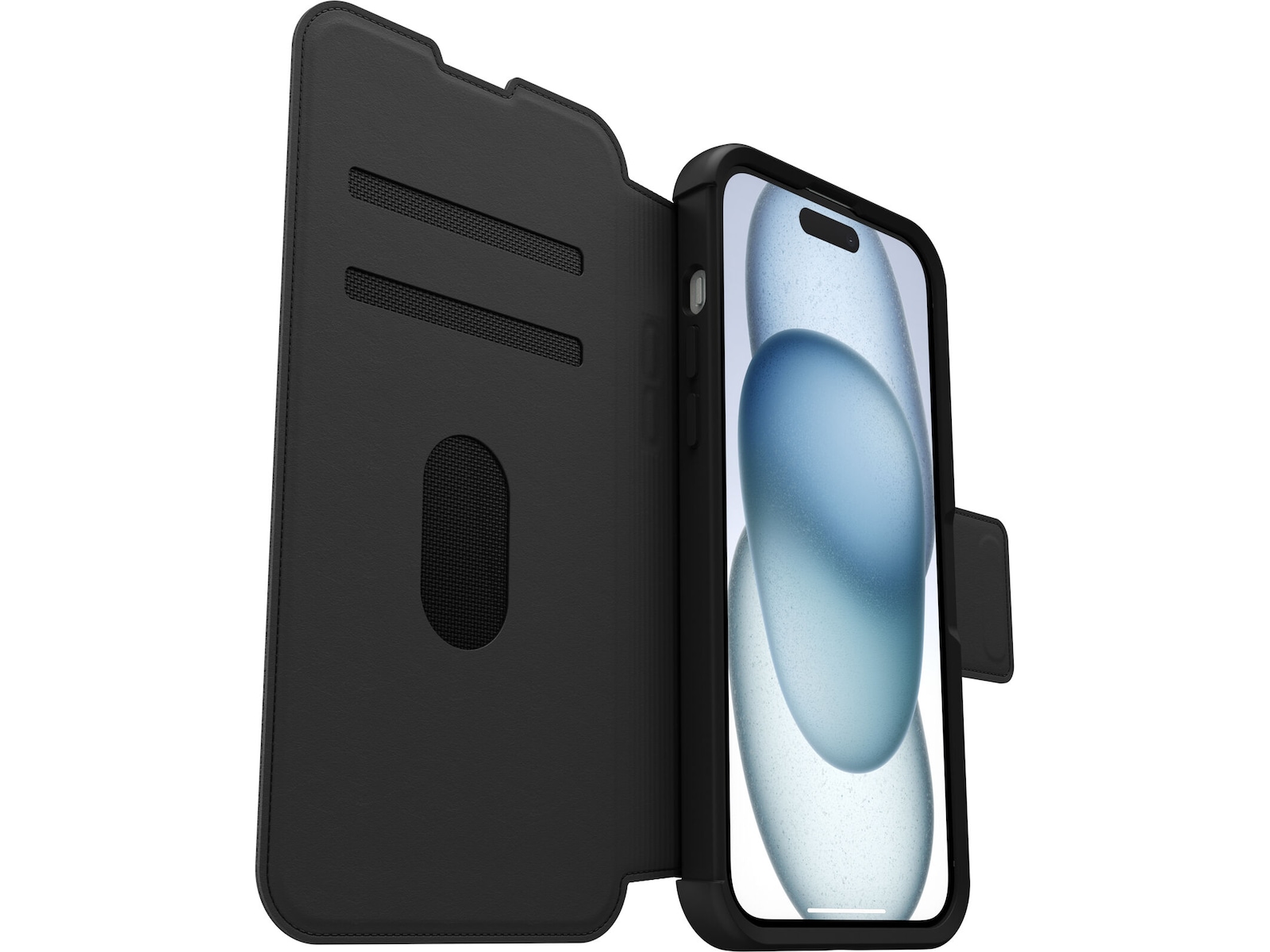 OtterBox iPhone 15 Plus Strada Wallet cover - ProPack (sort) Mobilcover