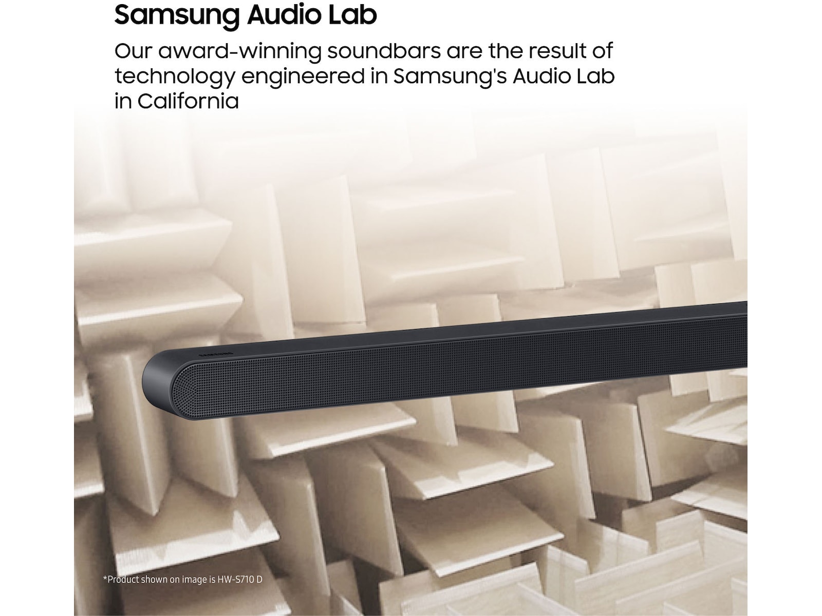 Samsung HW-S710D soundbar med subwoofer (sort) Soundbars