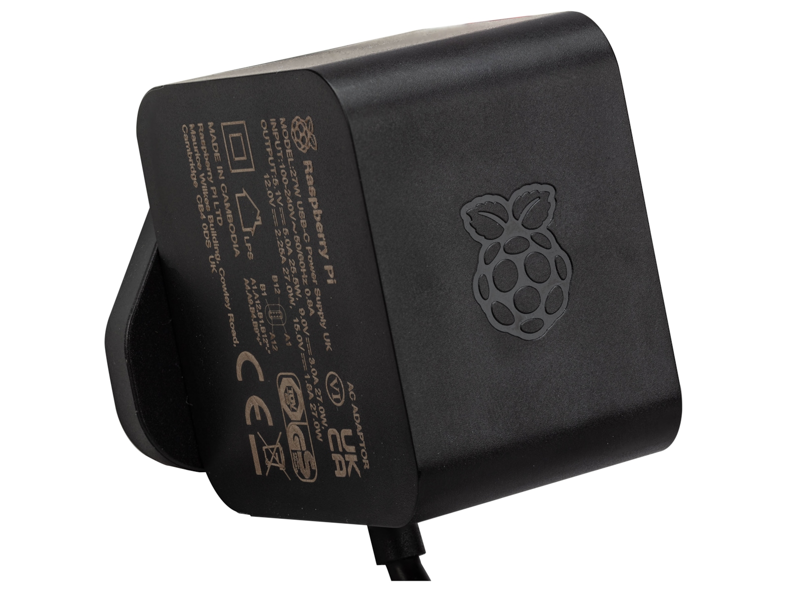 Raspberry Pi 5 5A USB-C Oplader Tilbehør