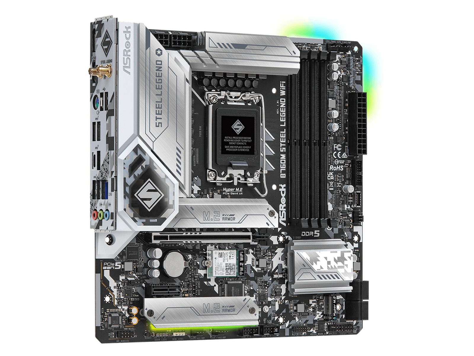 ASRock B760M Steel Legend WIFI Bundkort Intel Socket