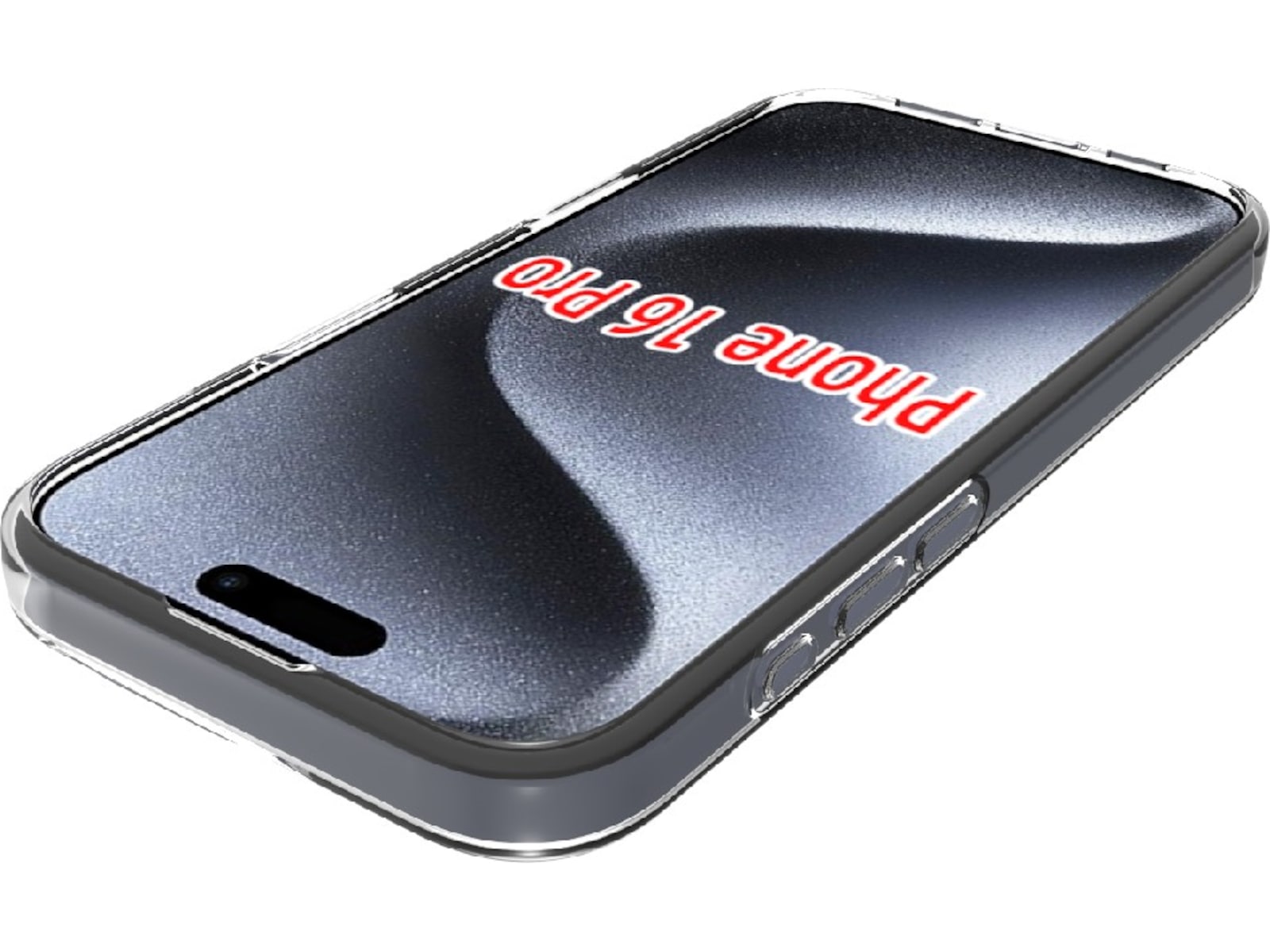 iiglo iPhone 16 Pro Silikone cover (gennemsigtig) Mobilcover