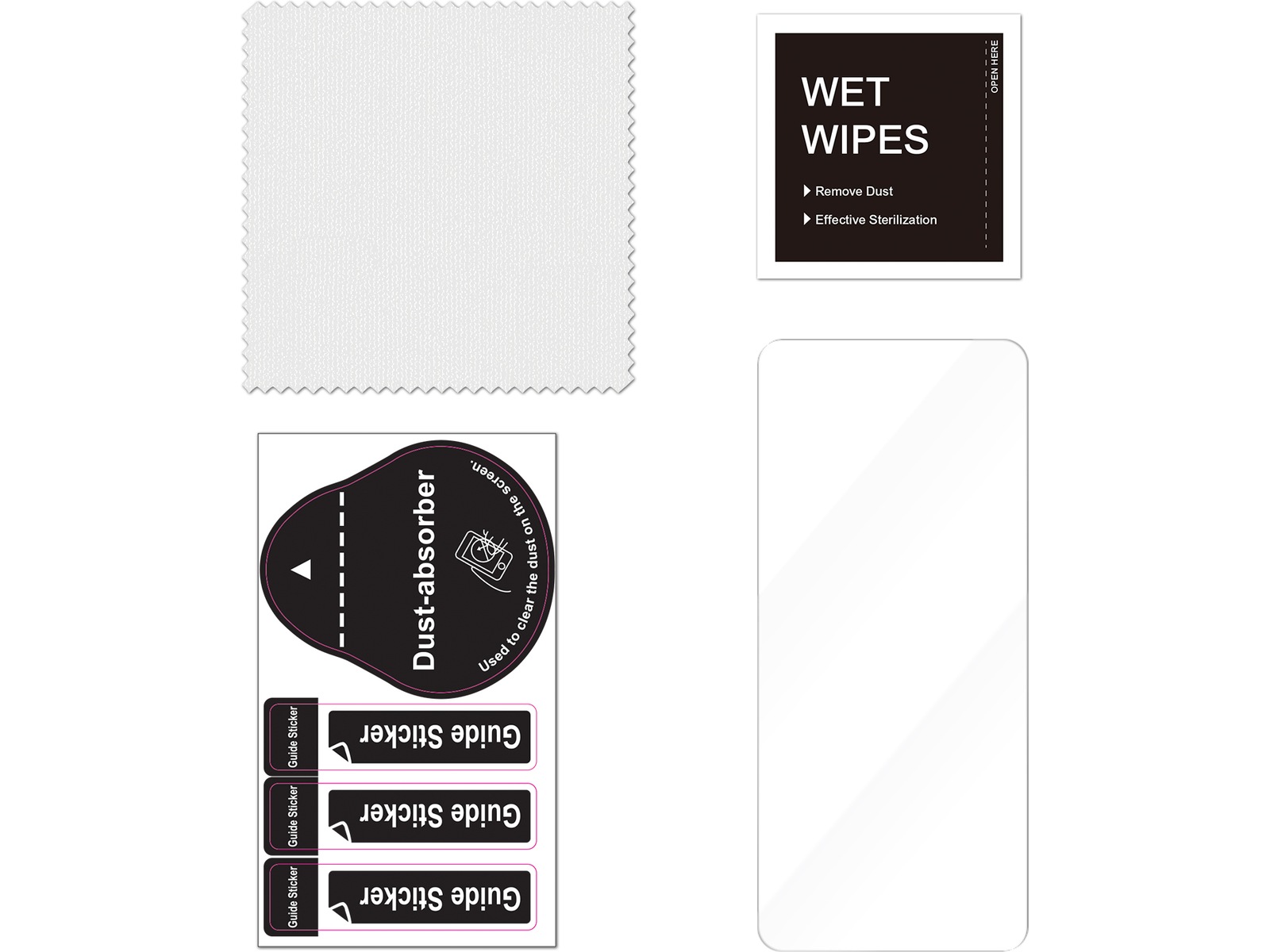 iiglo iPhone 16 Plus / 15 Plus Clear Glass skærmbeskytter Skærmbeskyttelse mobiltelefon