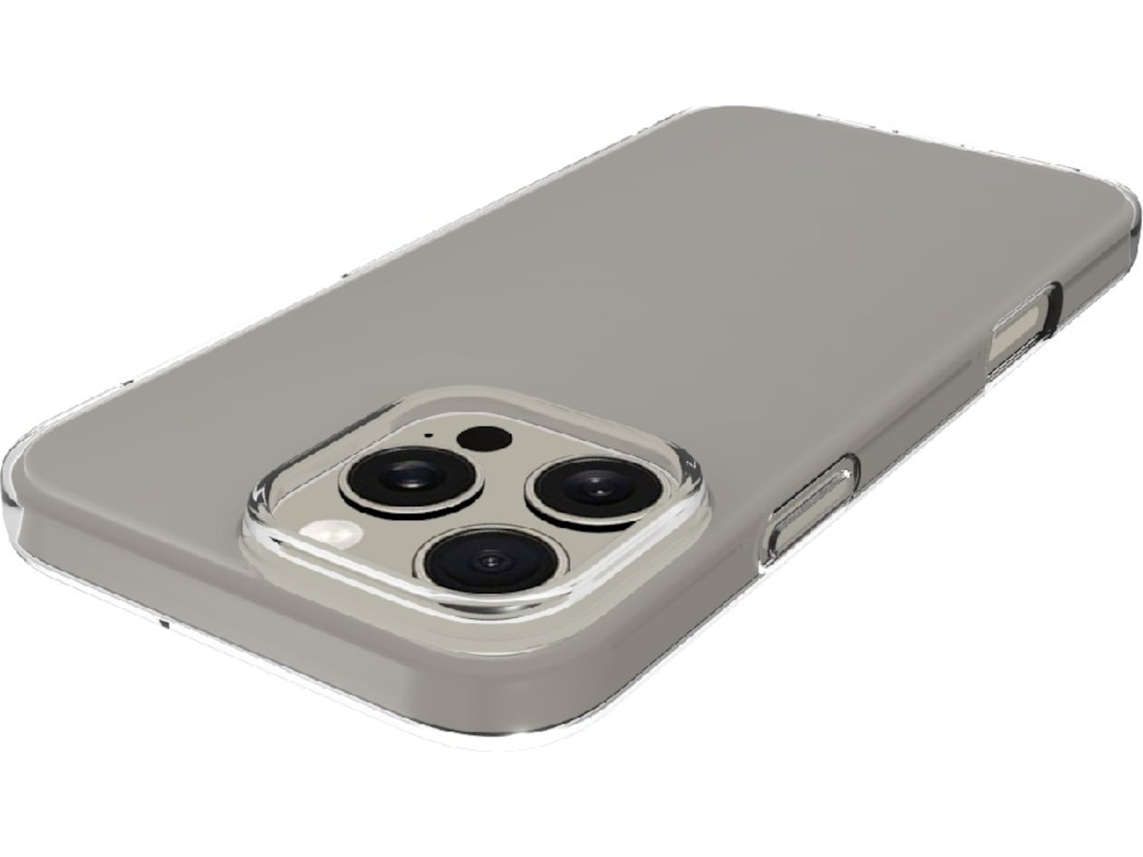 iiglo iPhone 16 Pro Max Silikone cover (gennemsigtig) Mobilcover