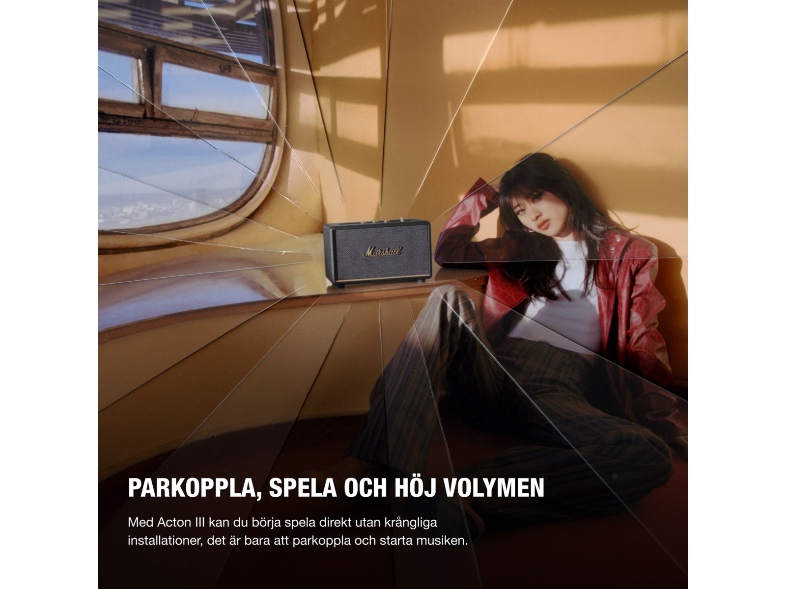 Marshall Acton III Trådløs bluetooth højtale (sort) Trådløs / Bluetooth højttaler