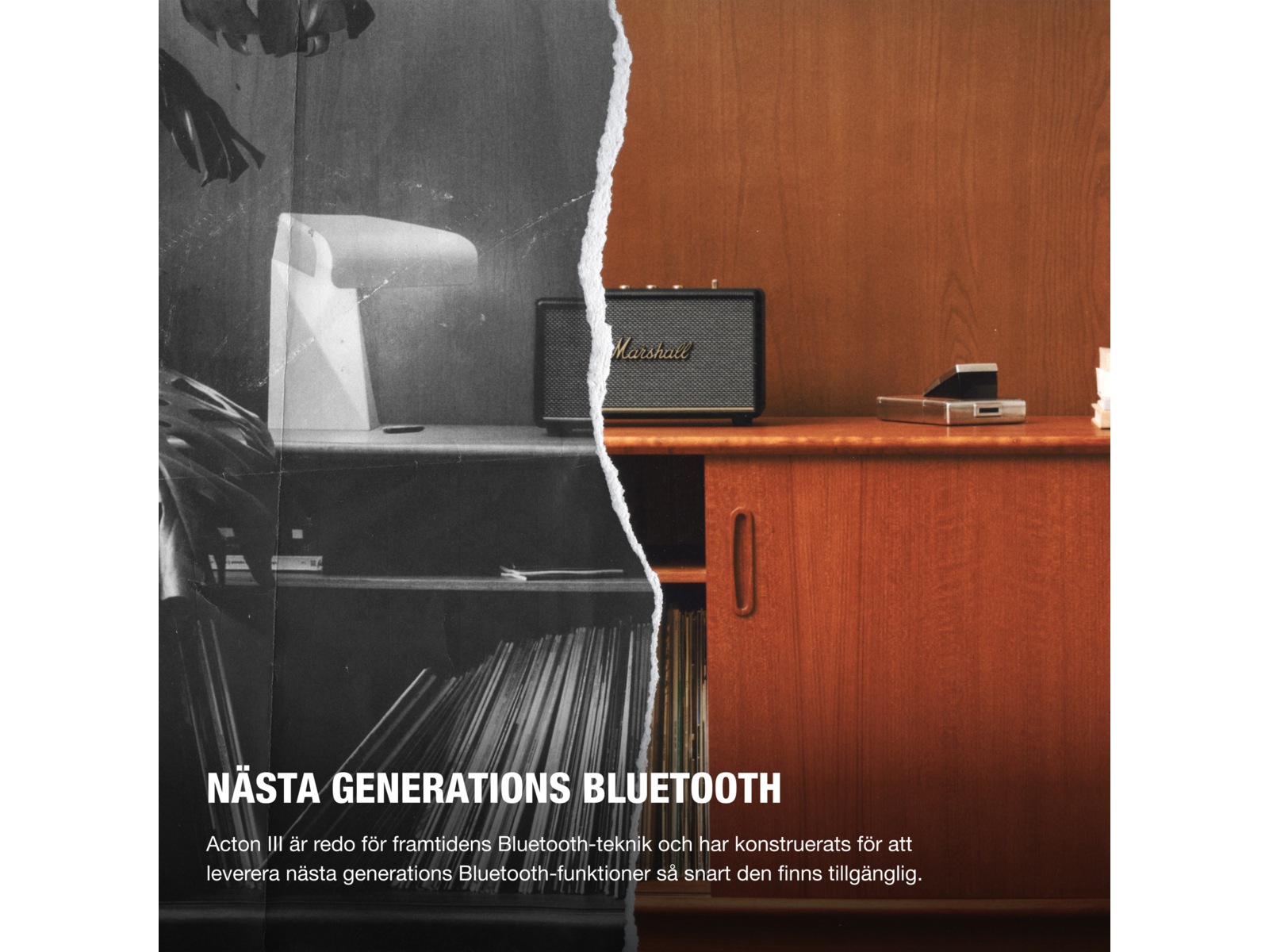 Marshall Acton III Trådløs bluetooth højtale (sort) Trådløs / Bluetooth højttaler