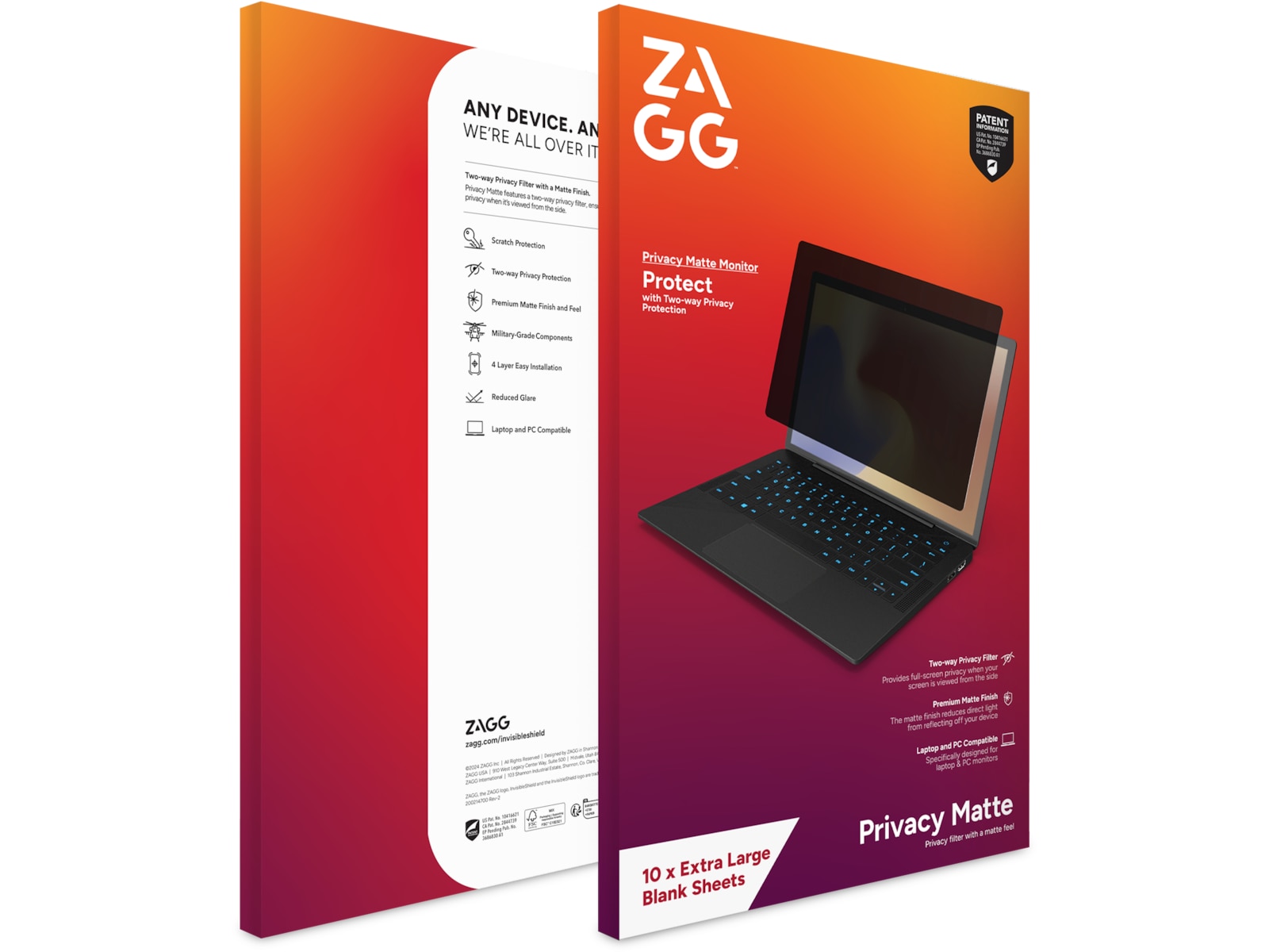 Privacy Filter skærmbeskytter - Zagg Skærmbeskyttelse tablet