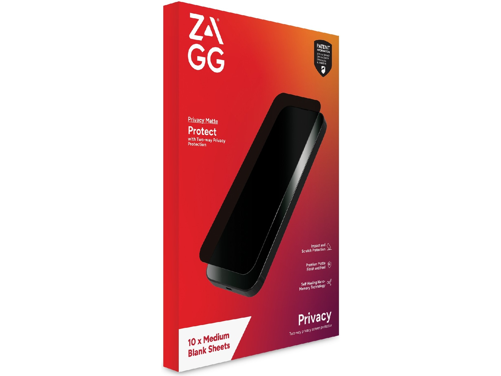 Zagg Privacy Filter Matte Skærmbeskytter Skærmbeskyttelse tablet