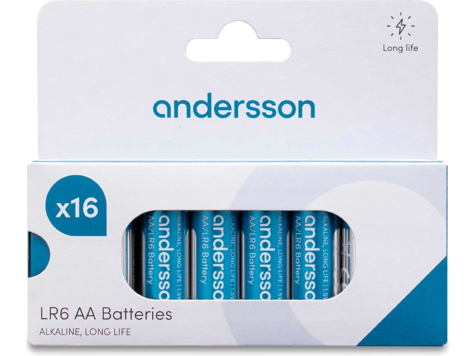 Andersson AA batteri, 16-pk Generelle batterier
