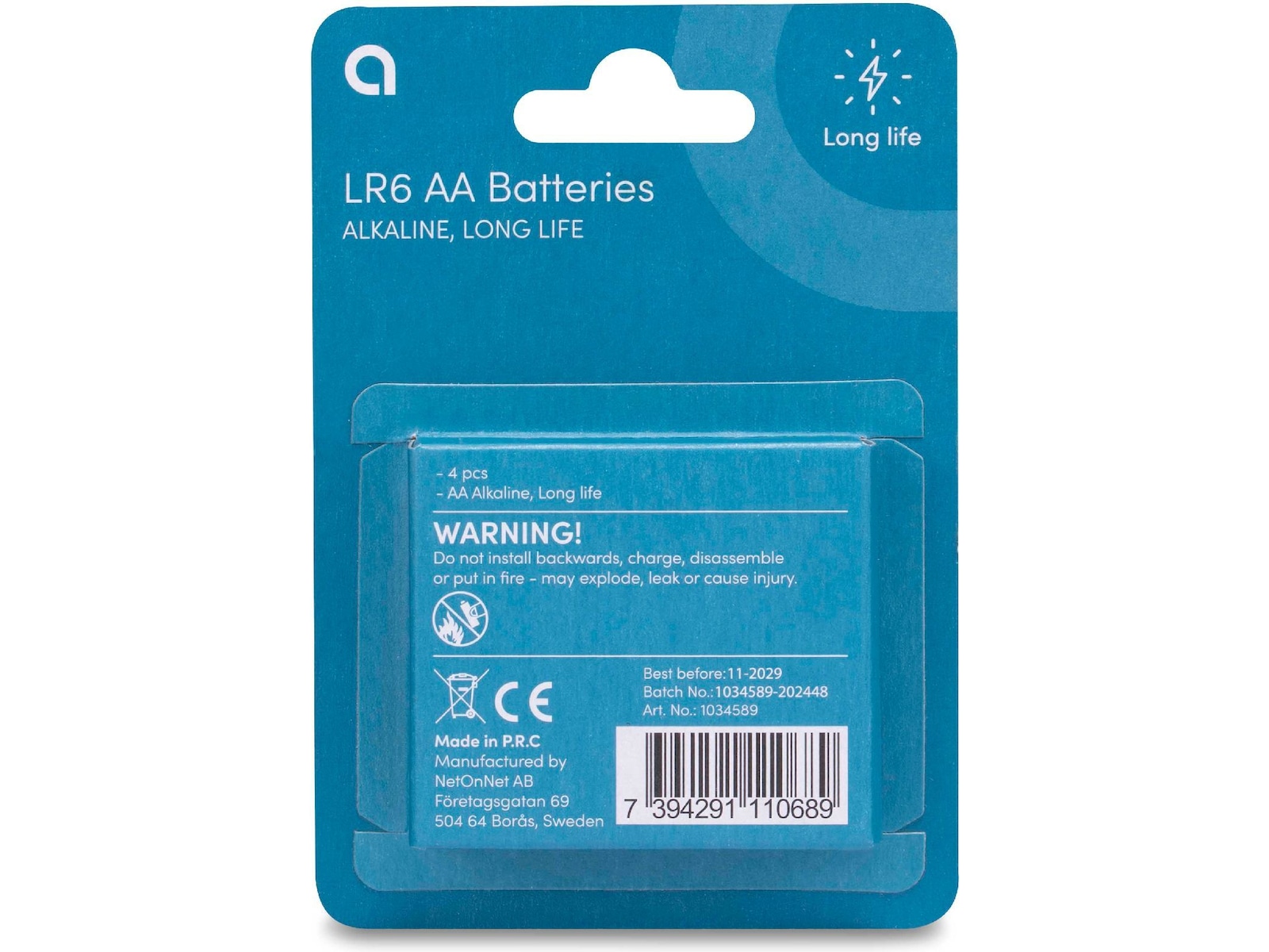 Andersson AA batteri, 4-pk Generelle batterier