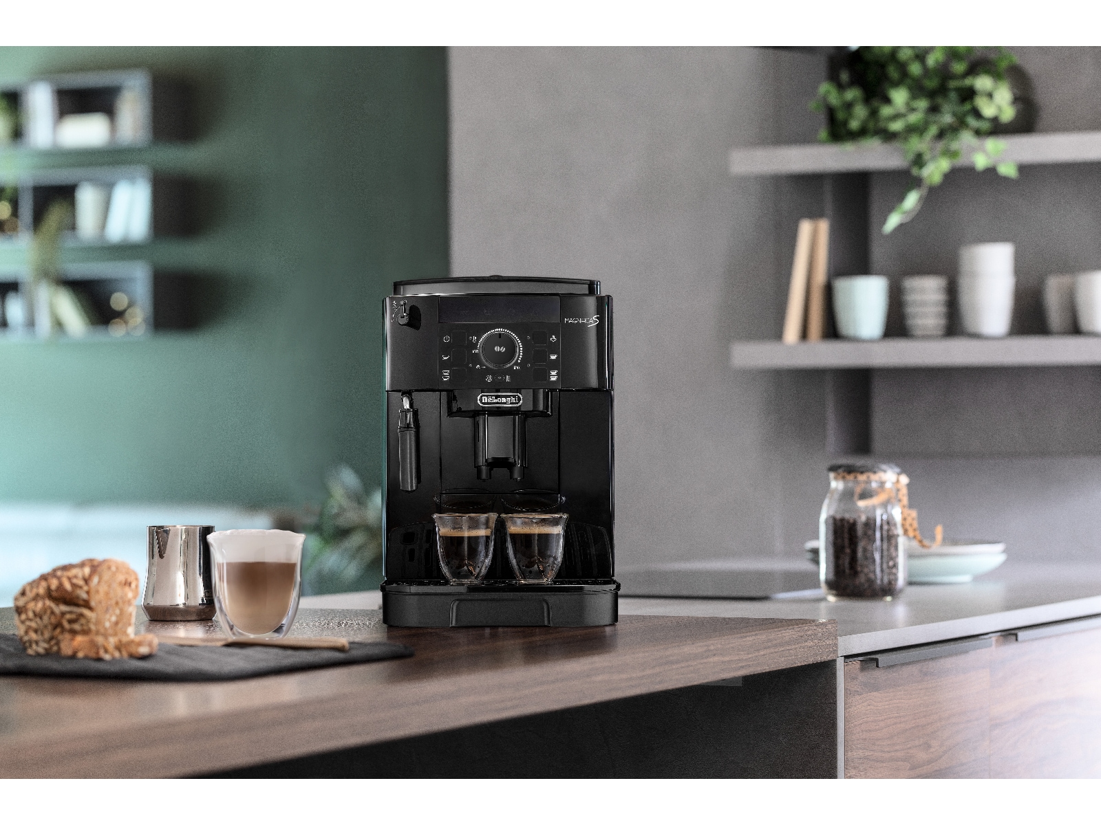 Delonghi Magnifica S ECAM12.121.B Automatisk kaffemaskine Espressomaskiner