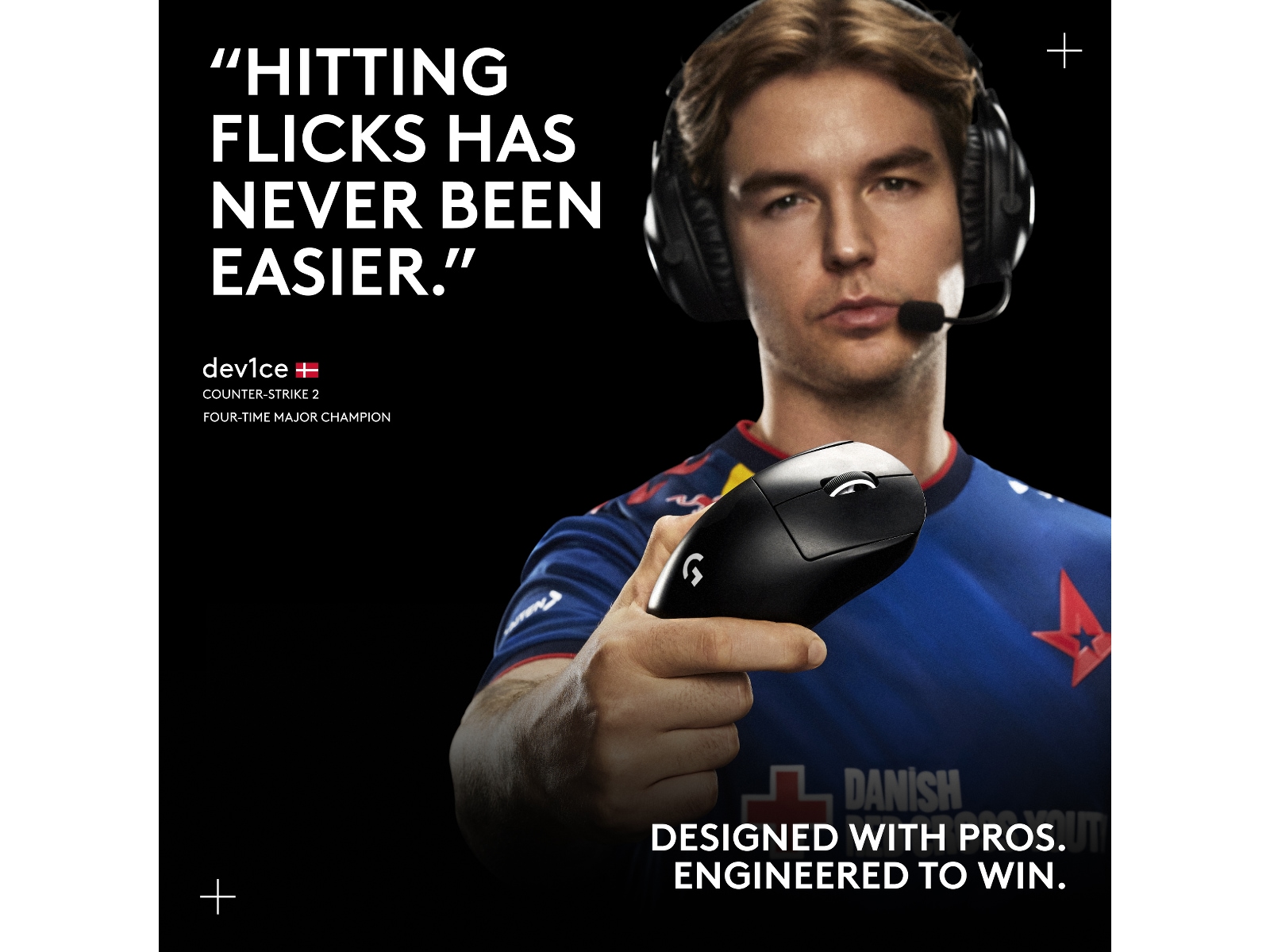 Logitech G Pro X Superlight 2 DEX trådløs gamingmus (lyserød) Gamingmus