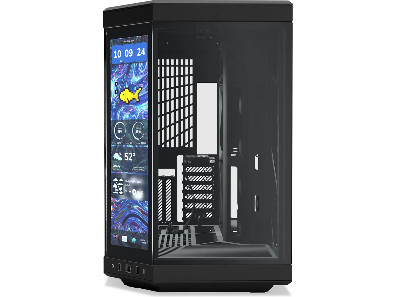 HYTE Y70 Touch Infinite 14,5" Mid Tower (sort) Midi Tower
