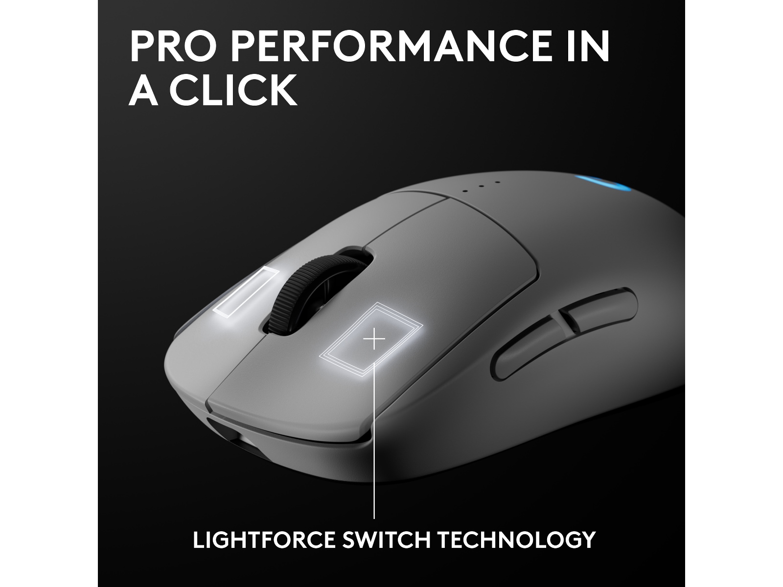 Logitech PRO 2 Lightspeed Trådløs Gamingmus (hvidt) Gamingmus