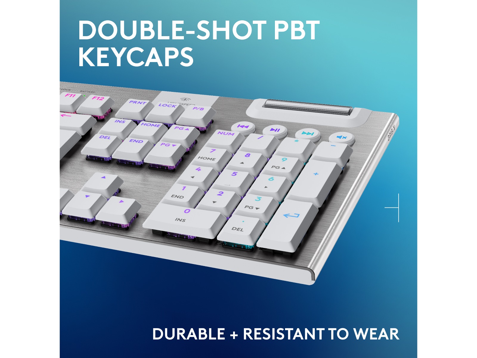 Logitech G915 X Lightspeed Trådløst Gamingtastatur (hvidt) Gamingkeyboard