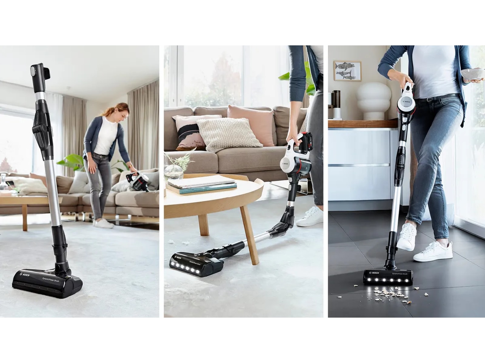 Bosch Unlimited 7 Oppladbar støvsuger, Hvit Ledningsfrie støvsugere