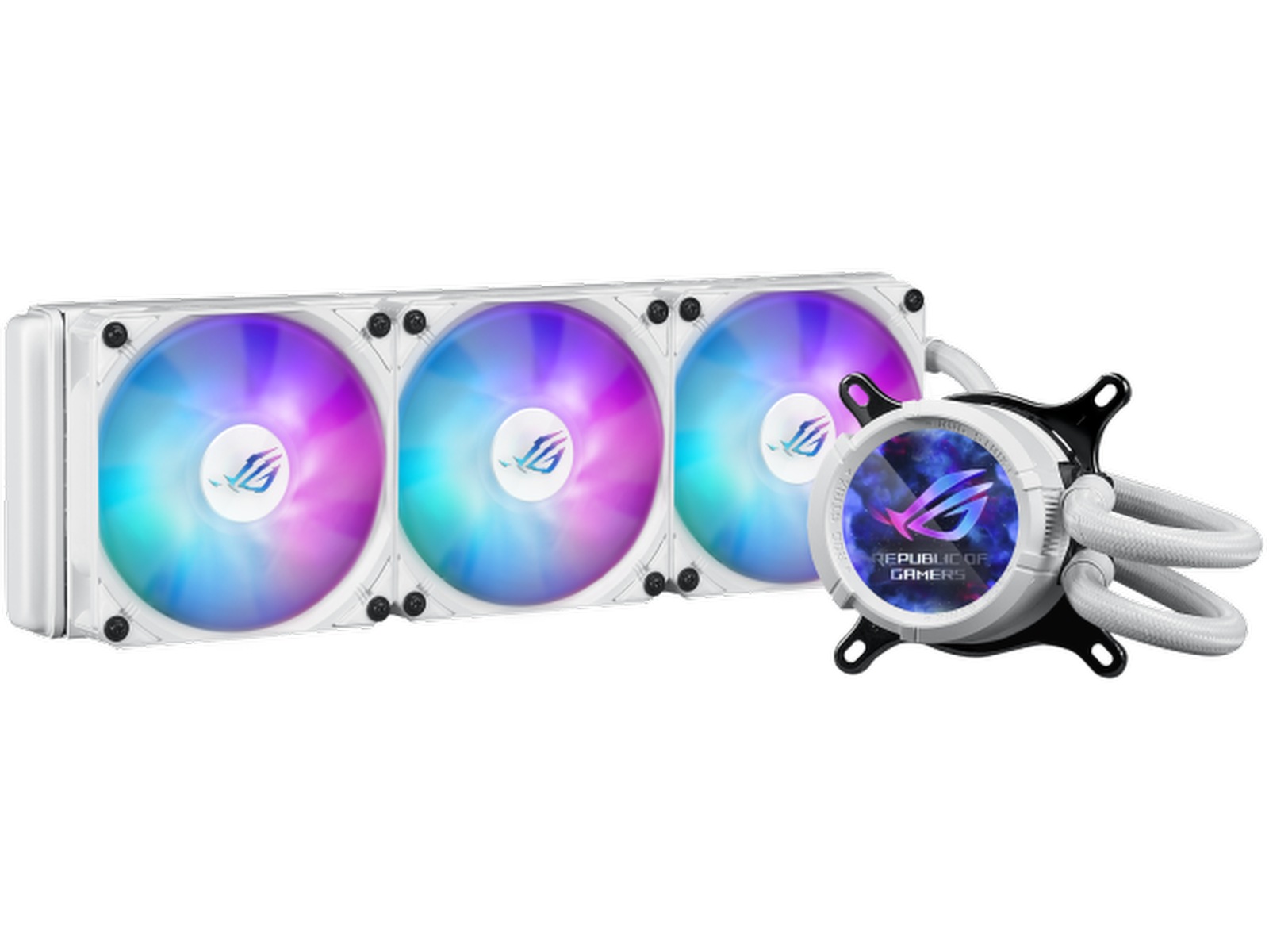 Asus ROG Strix LC III 360 ARGB LCD Køler (hvidt) CPU - Vandkøling